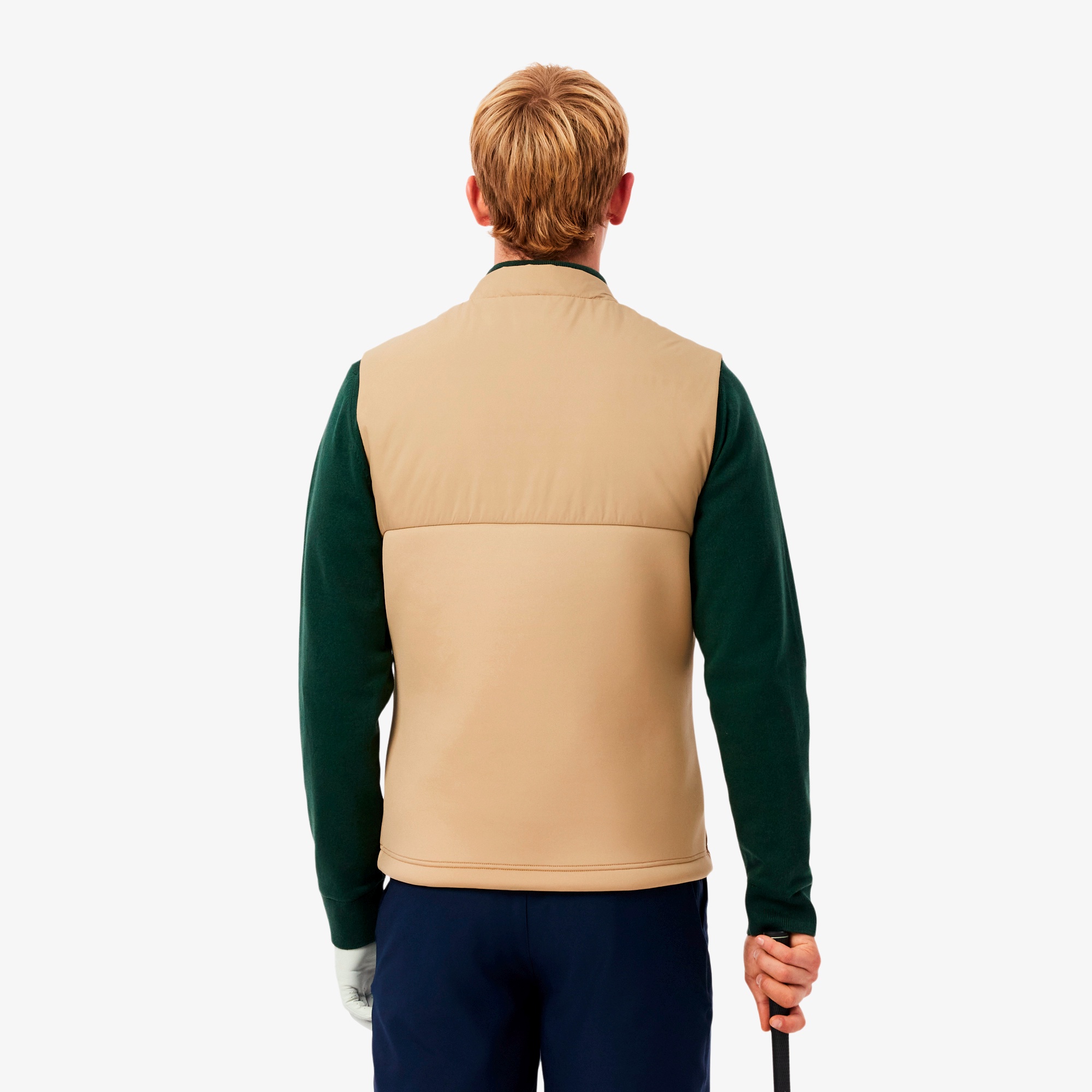 キルティング切り替え中綿ベスト