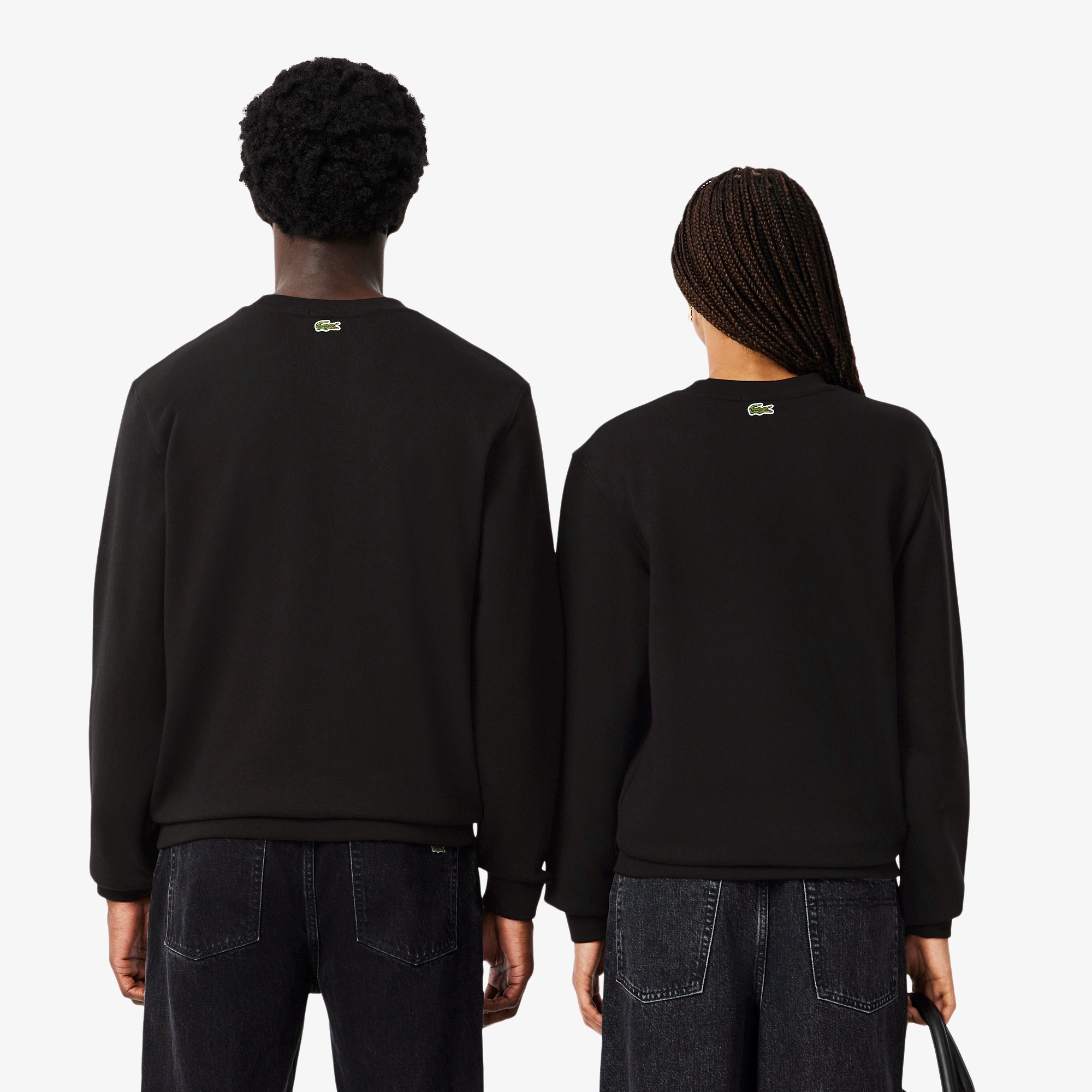 ワンポイングラフィックプリントクルーネックスウェット