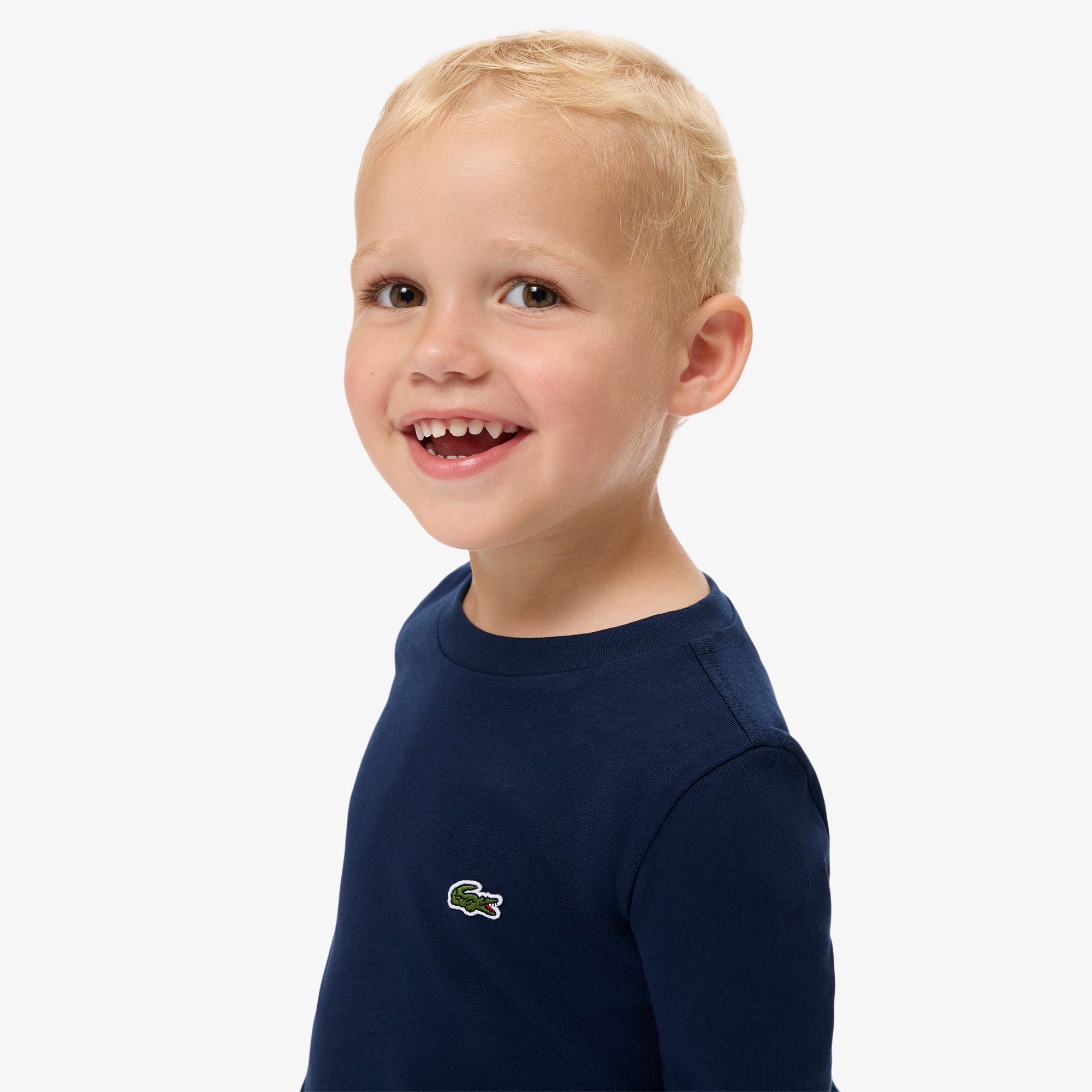 JUNIOR ベーシックワニロゴパッチ長袖Tシャツ