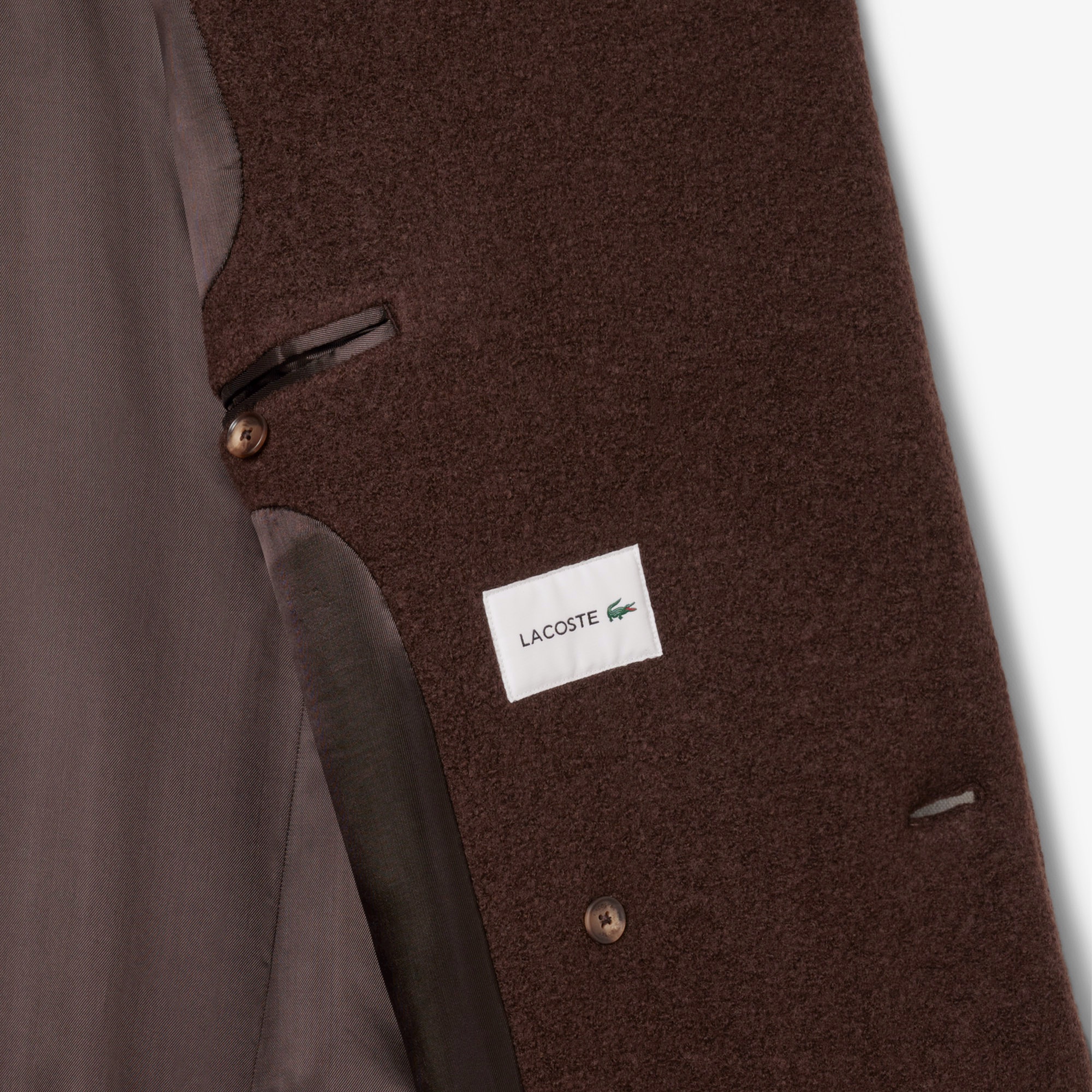 ダブルブレストバージンウールロングコート