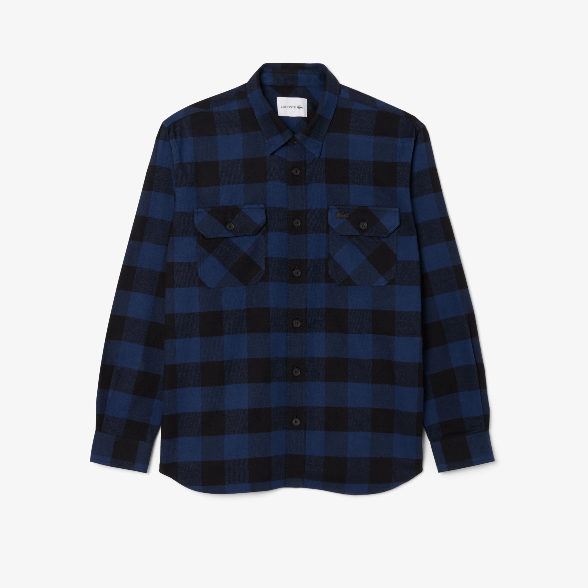 オーバーサイズドコットンプレイドオーバーシャツ