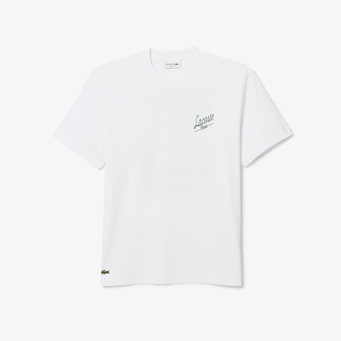 ラコステパリバックプリントTシャツ