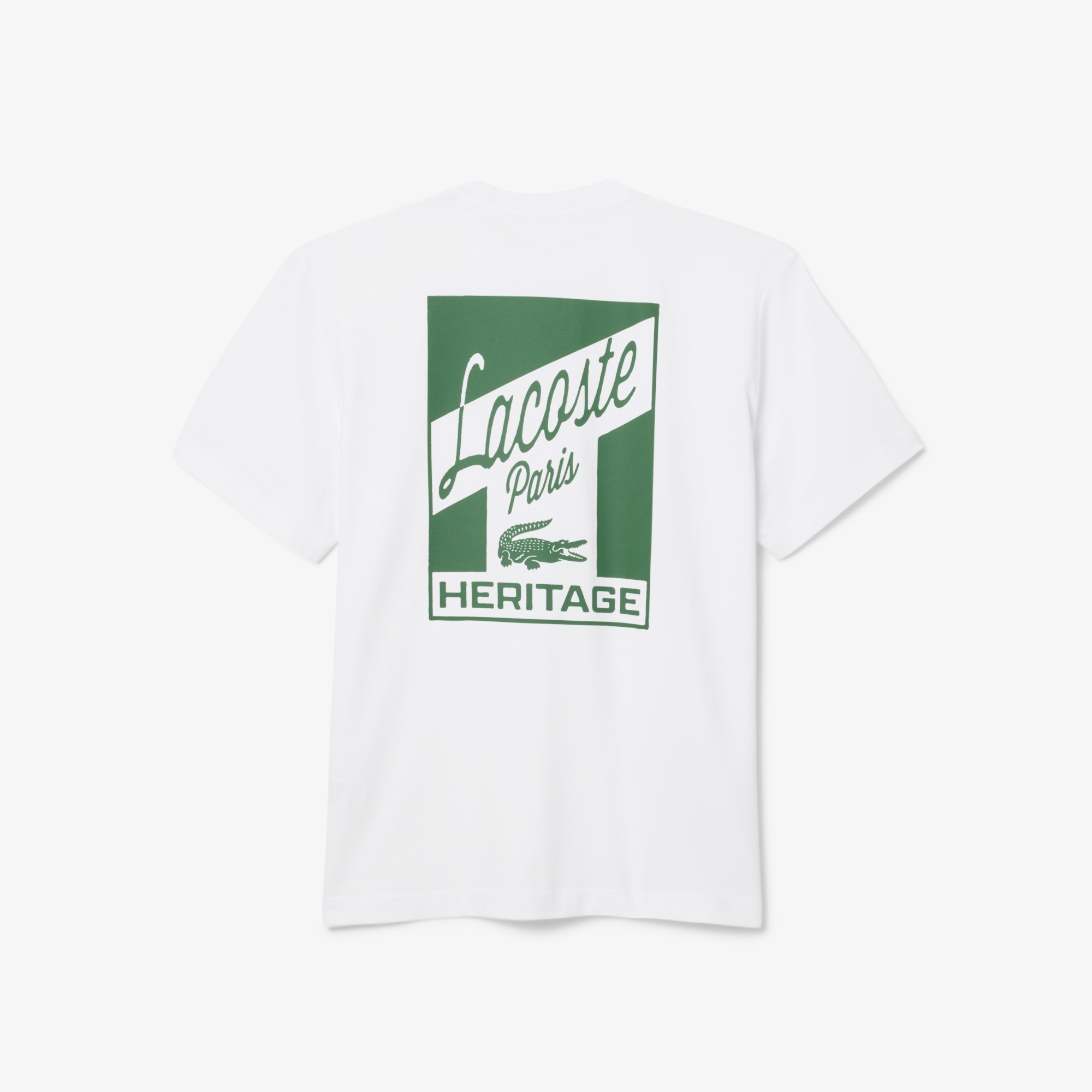 ラコステパリバックプリントTシャツ