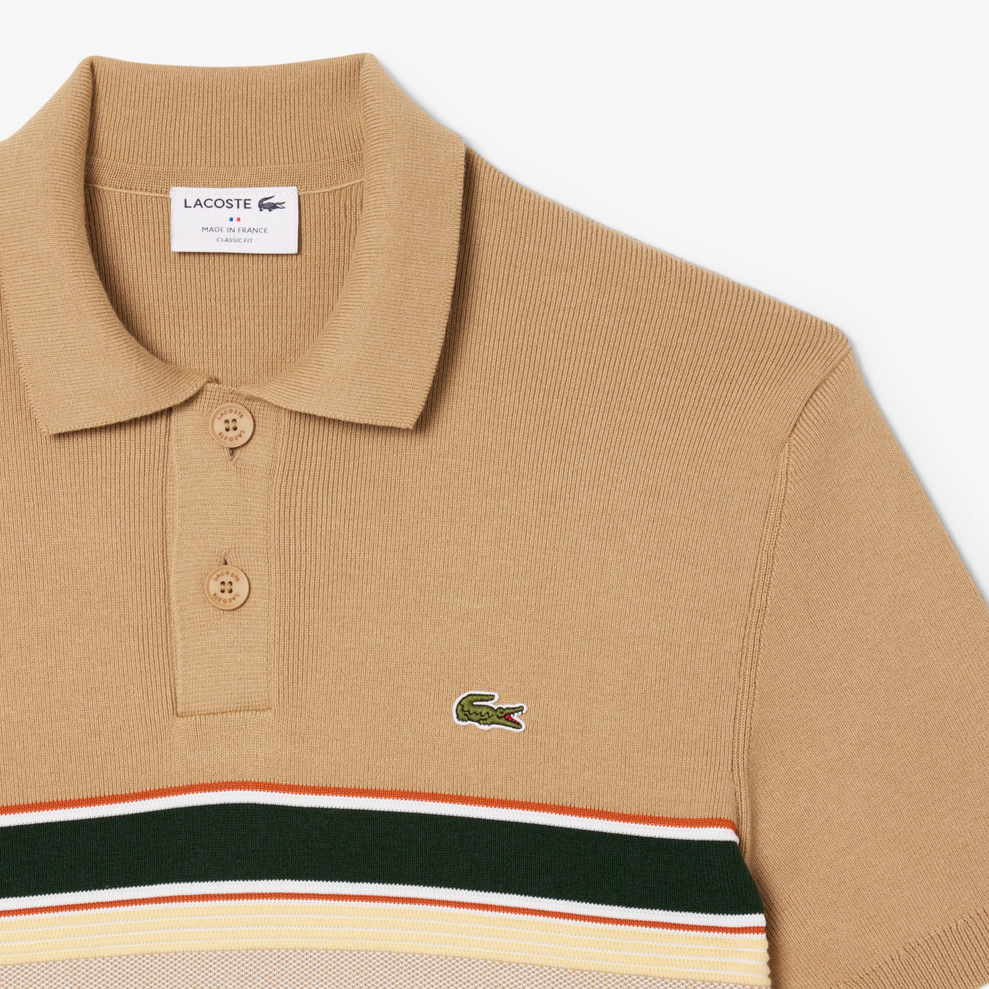 フレンチメイドポロカラーニット