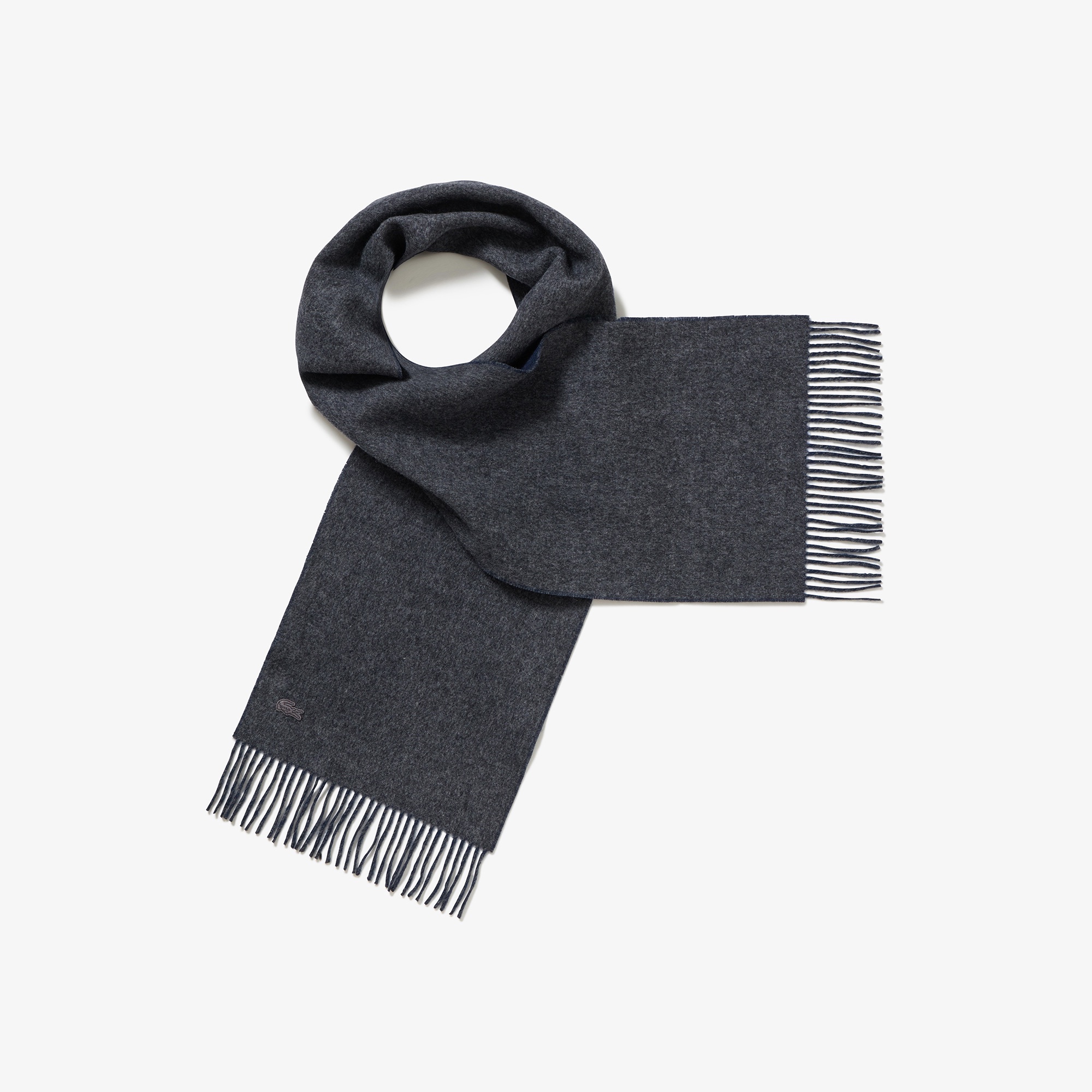 リバーシブルメリノウールマフラー