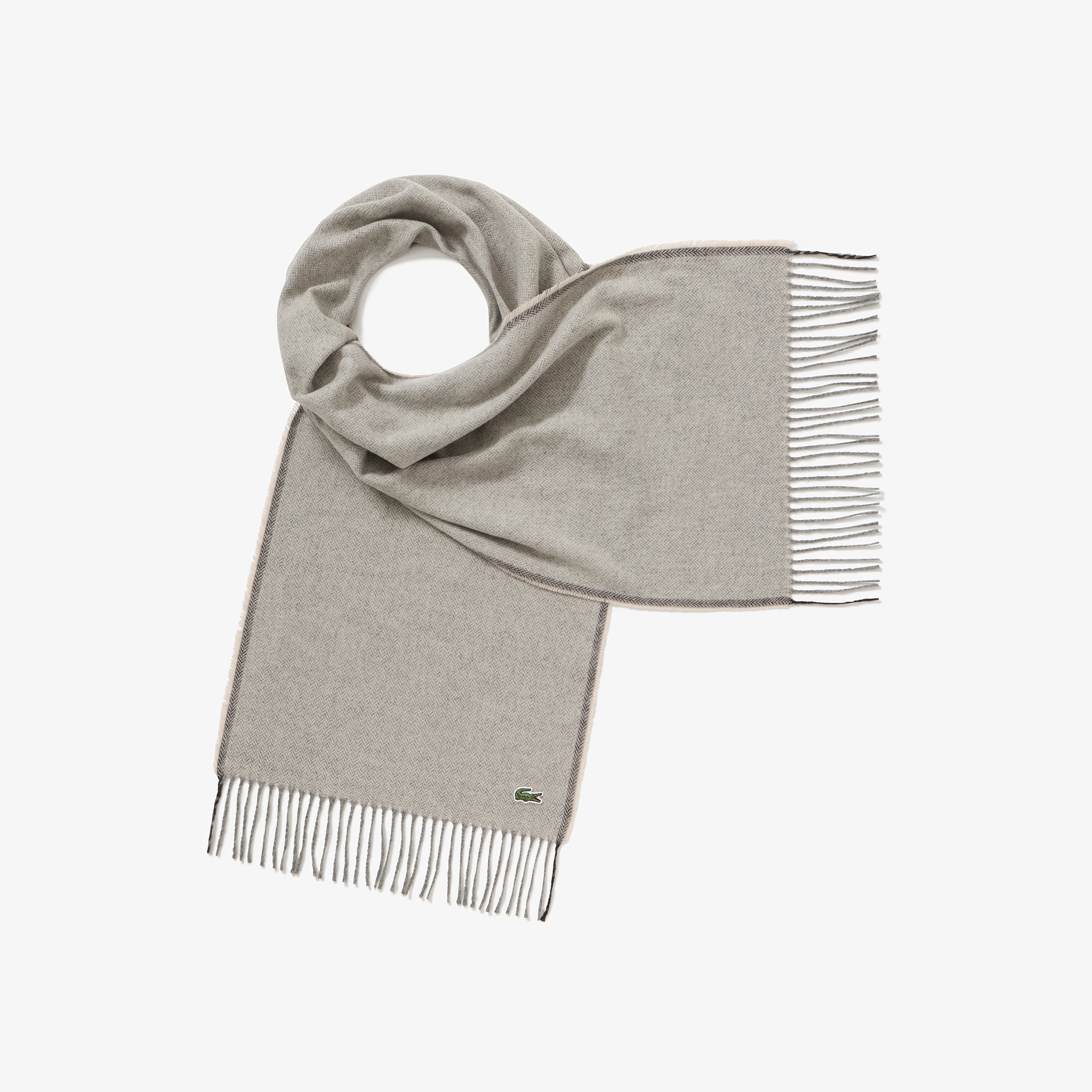 サスティナブルヘリンボーンマフラー