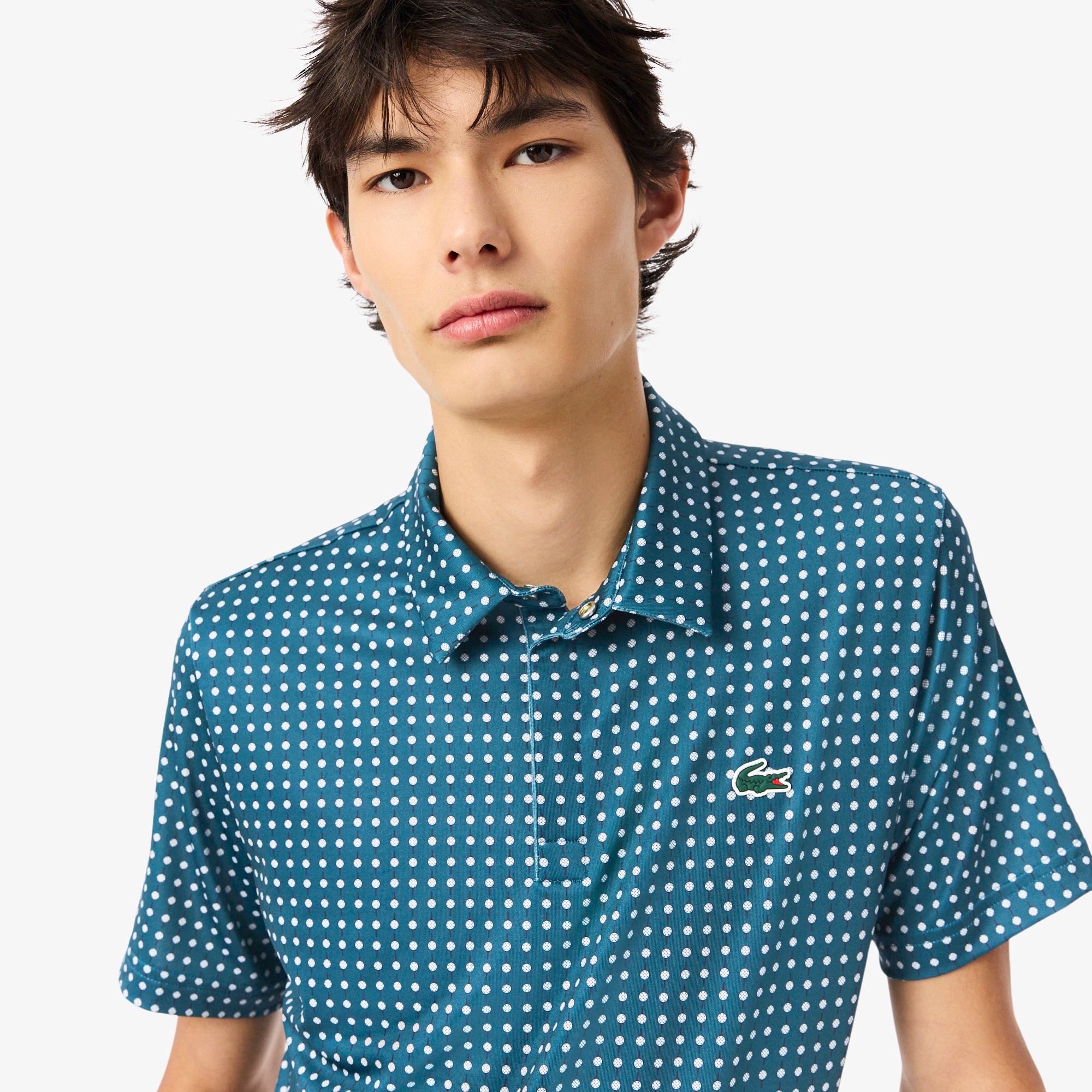 ミニマム総柄プリントゴルフポロシャツ