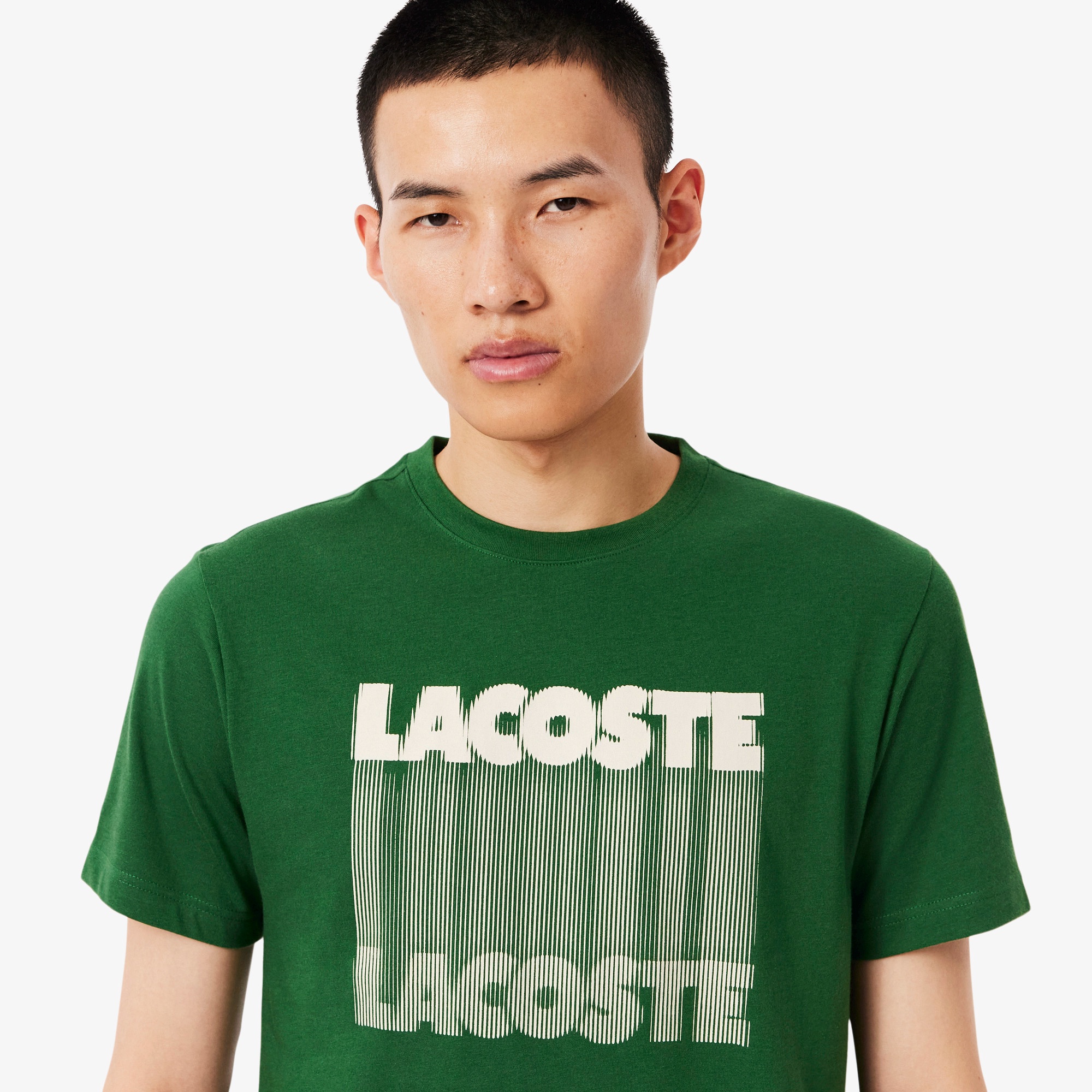 グラフィカルブランドネームロゴウルトラドライTシャツ