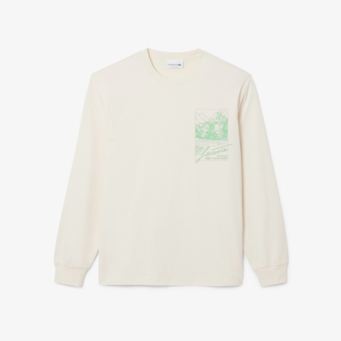 テニスヘリテージプリントロングスリーブTシャツ
