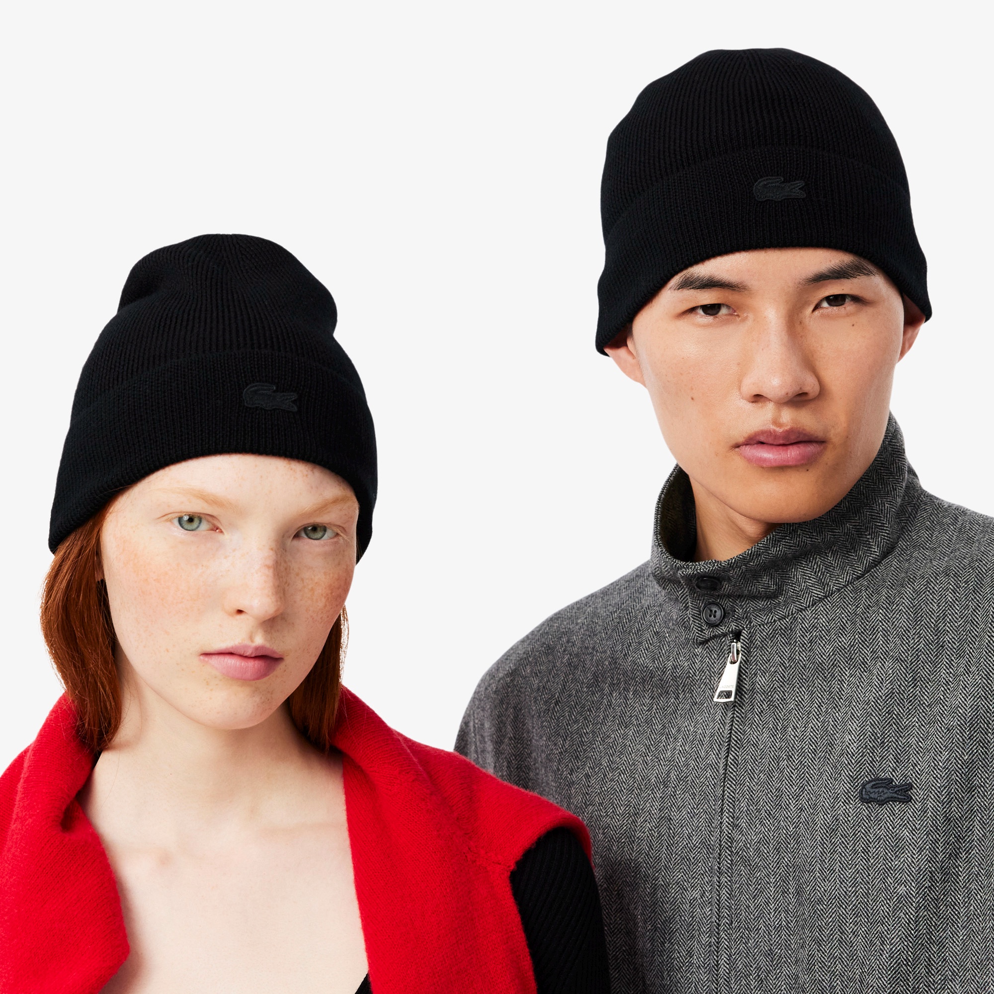 メリノウールリブニットビーニー