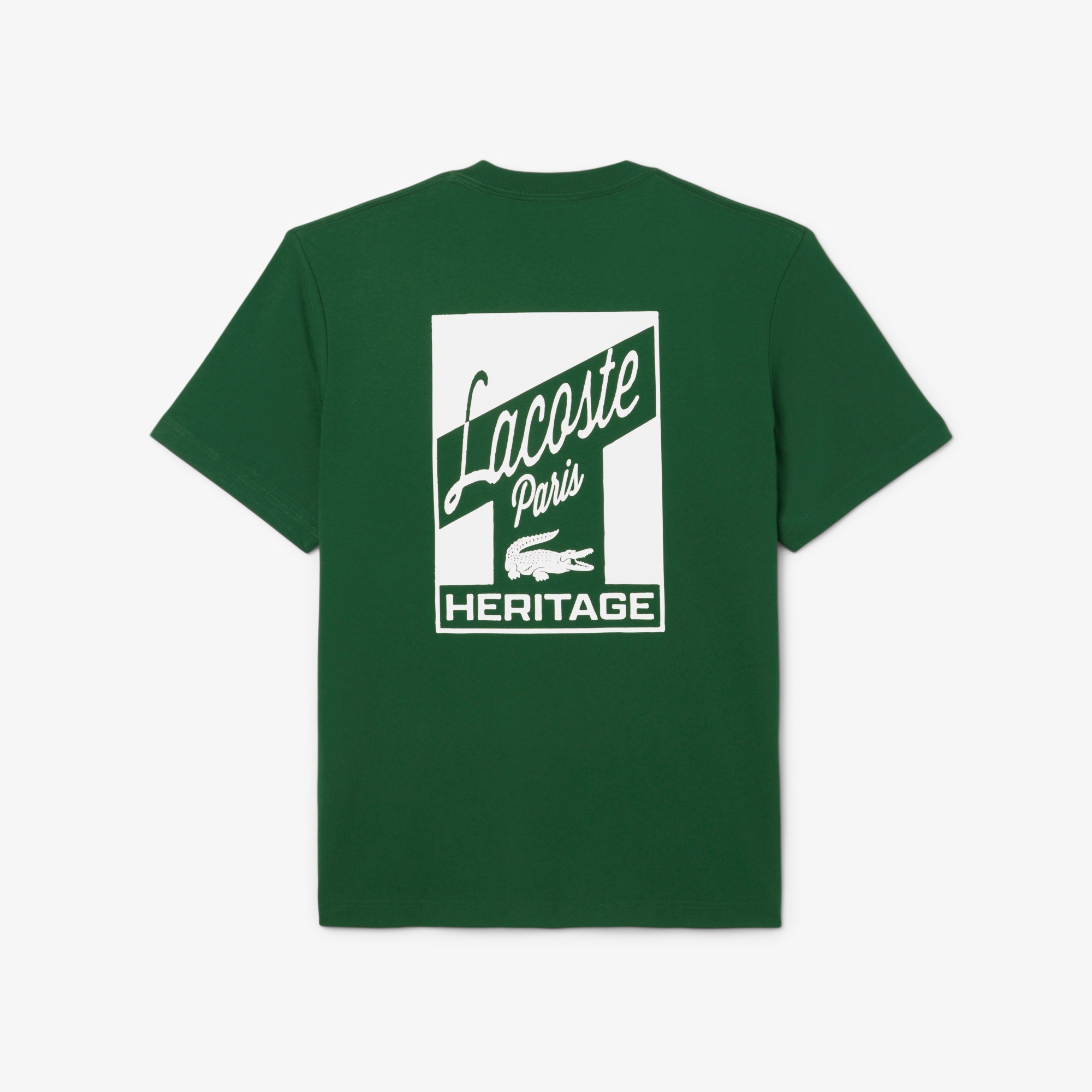 ラコステパリバックプリントTシャツ