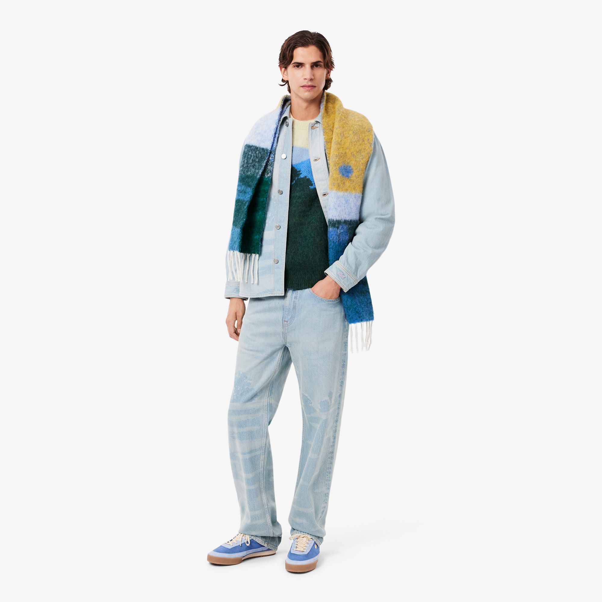 シャンタコランドスケープジャカードセーター