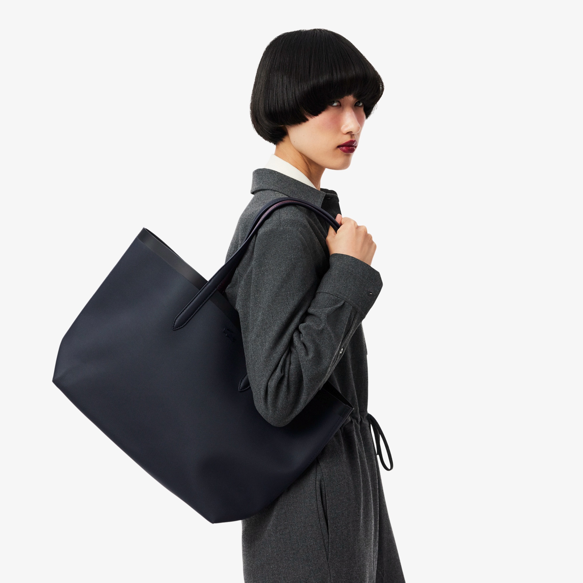 アンナシーズナル クロック×鹿の子リバーシブルトートバッグ