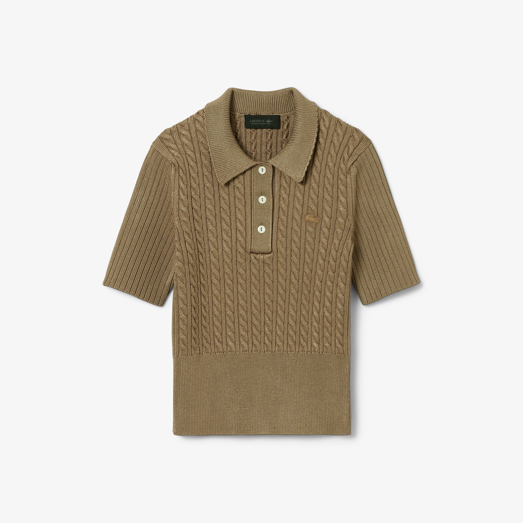 『FW25 Fashion Show』ケーブルニットポロセーター