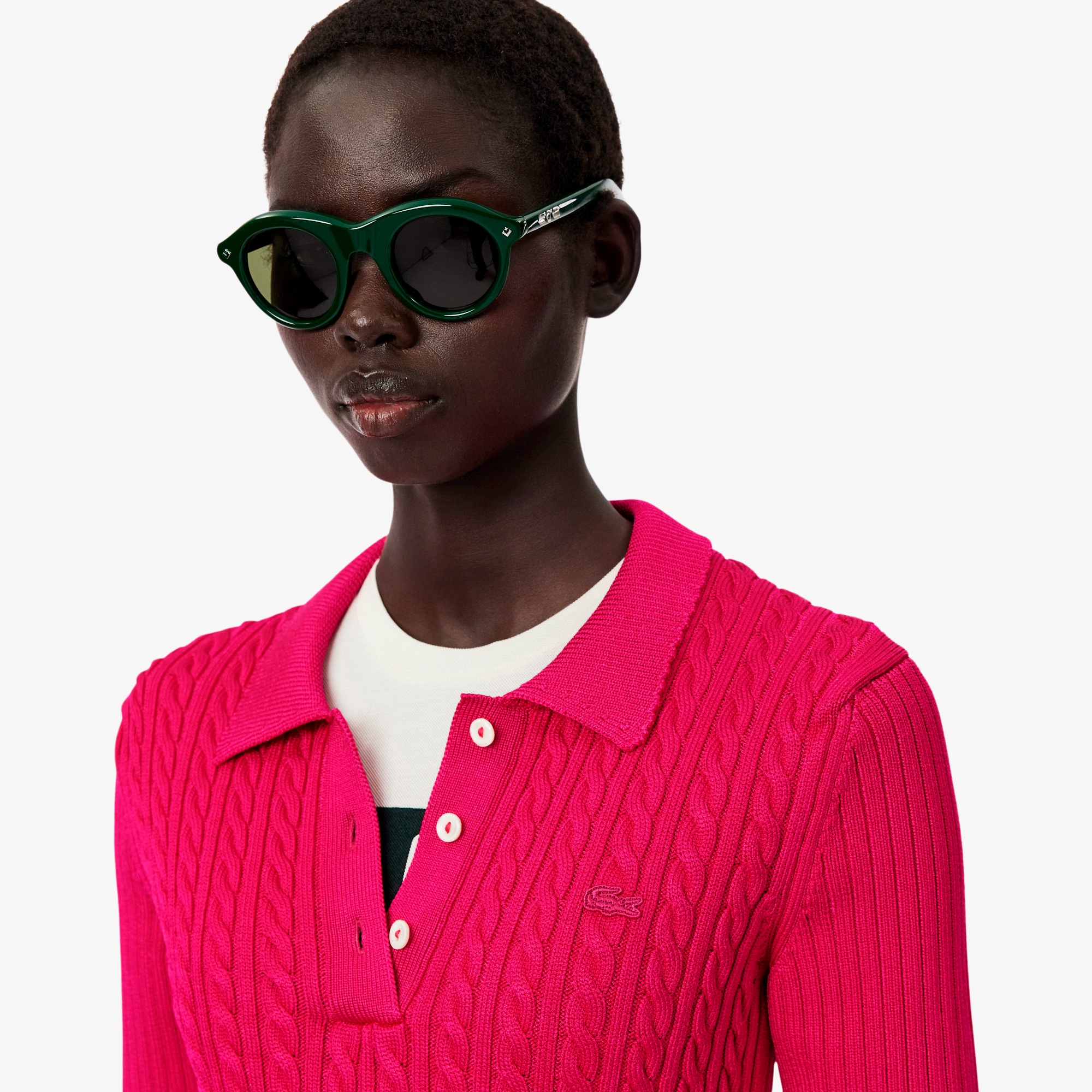 『FW25 Fashion Show』ケーブルニットポロセーター