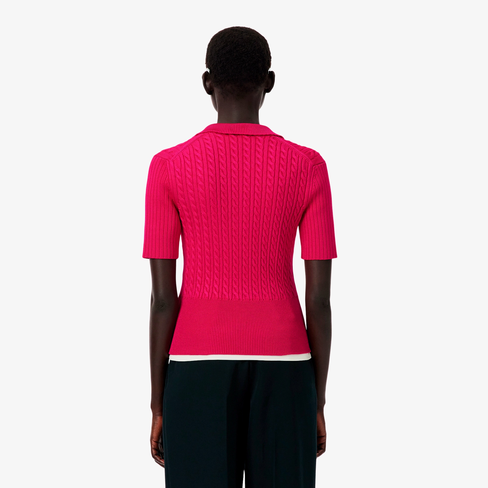 『FW25 Fashion Show』ケーブルニットポロセーター