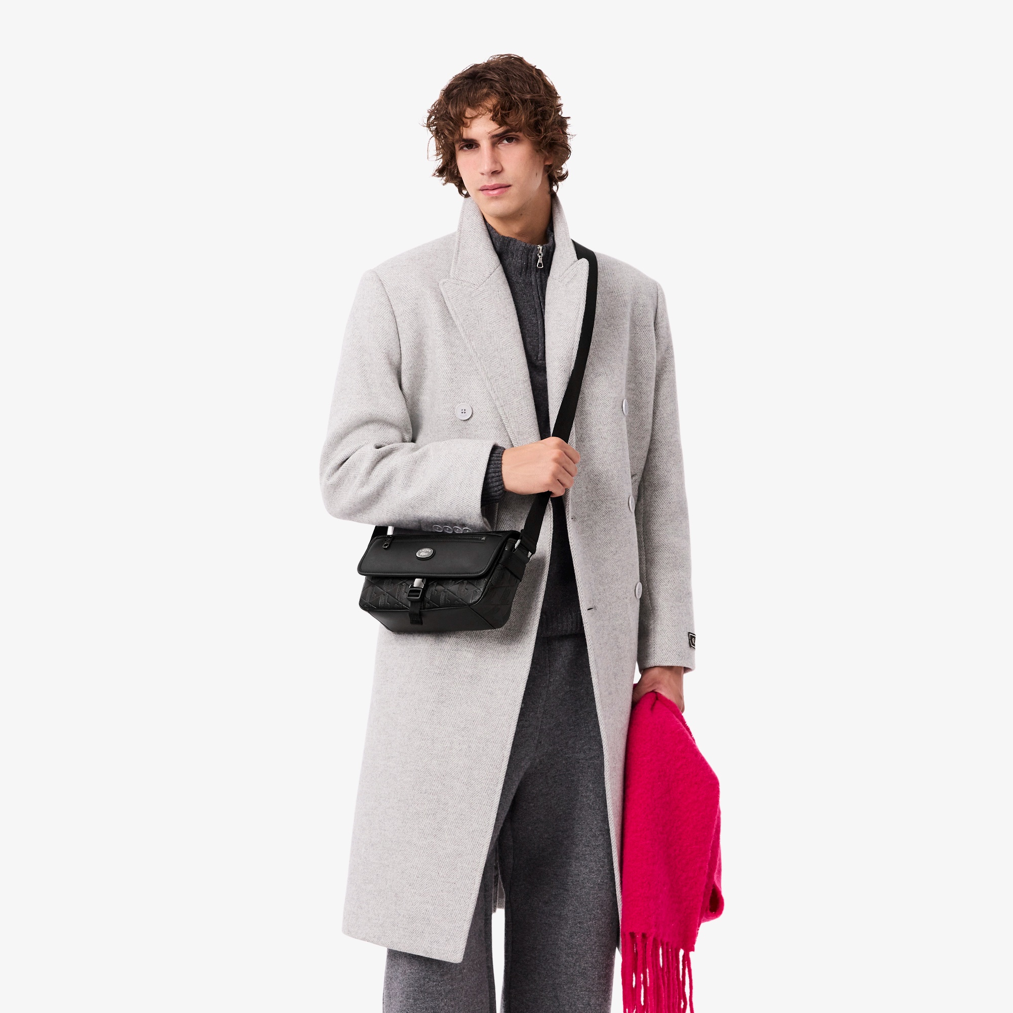 モノグラム エンボスレザーミニショルダーバッグ