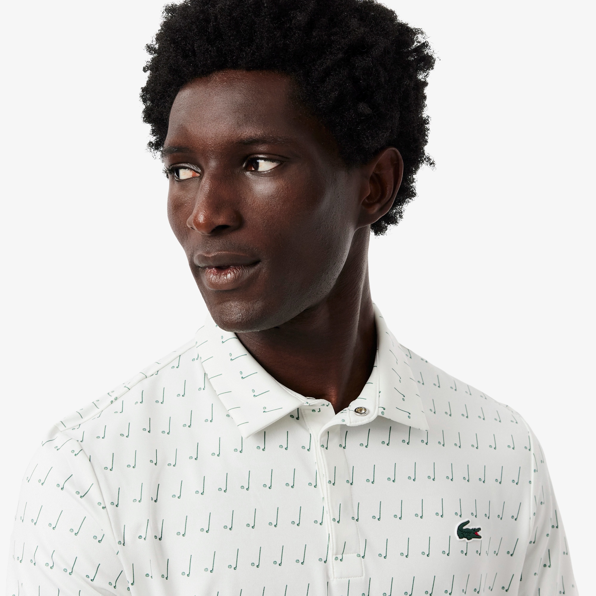 グラデーションプリントウルトラドライゴルフポロシャツ