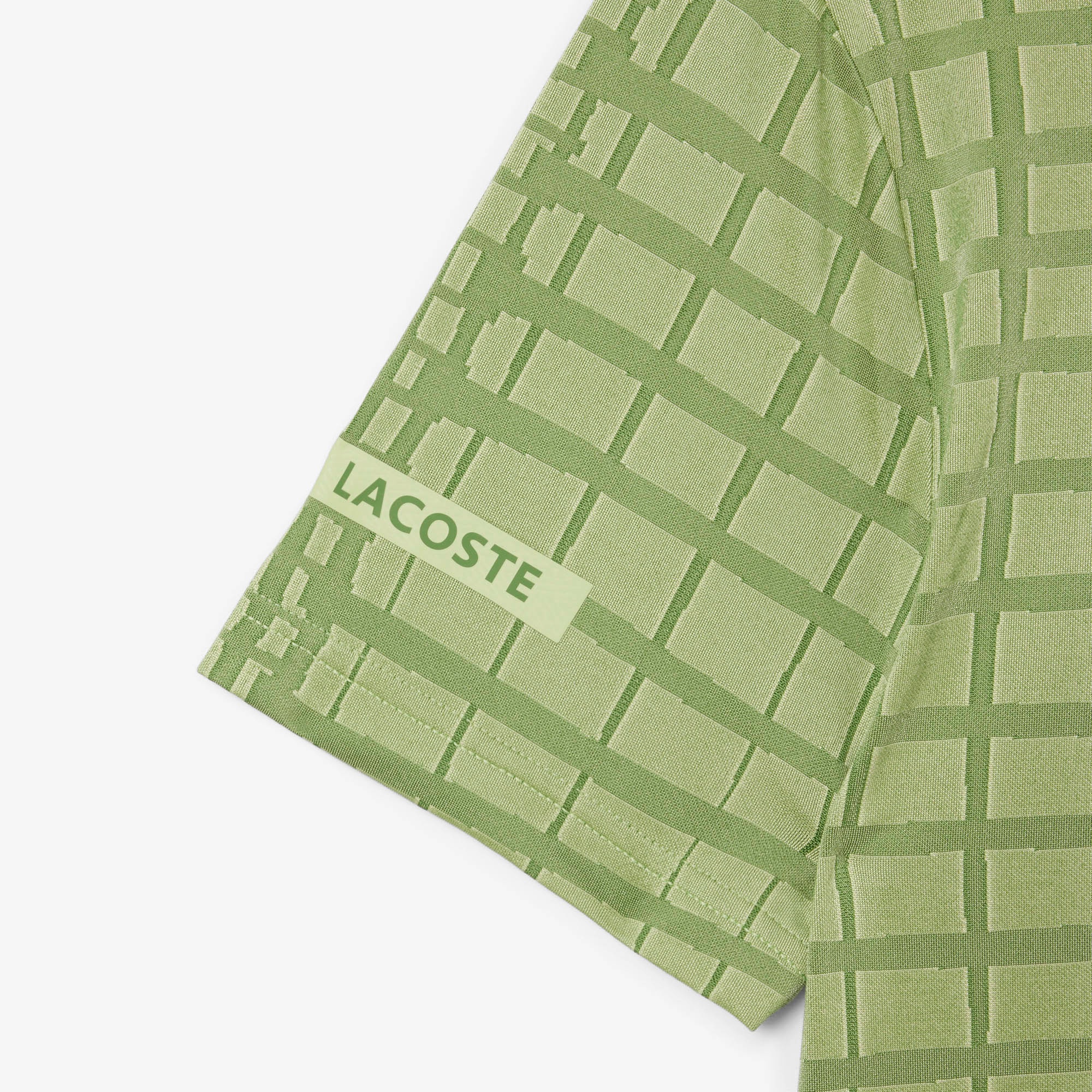 『ダニール・メドベージェフ』オールオーバーラケットプリントドライポロシャツ