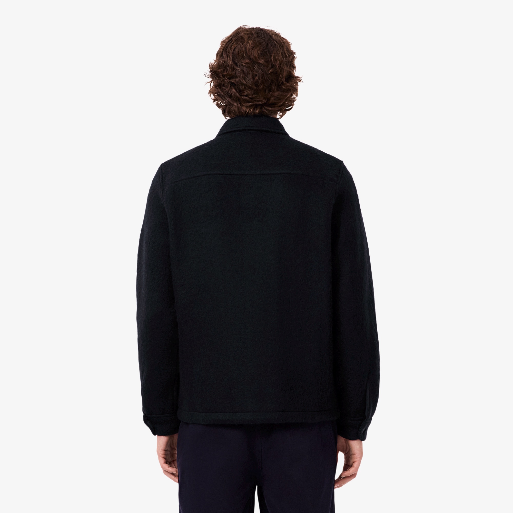 ウールブレンドフェルトオーバーシャツ