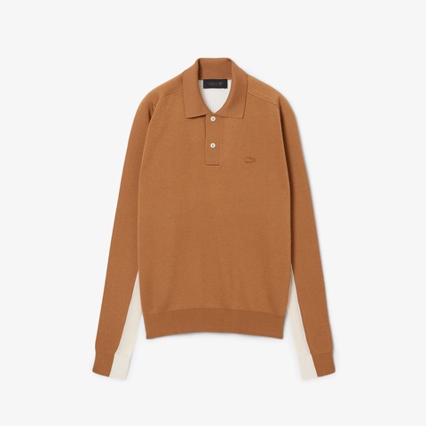 『FW25 Fashion Show』ウールブレンドポロカラーニットセーター