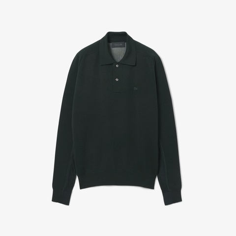 『FW25 Fashion Show』ウールブレンドポロカラーニットセーター