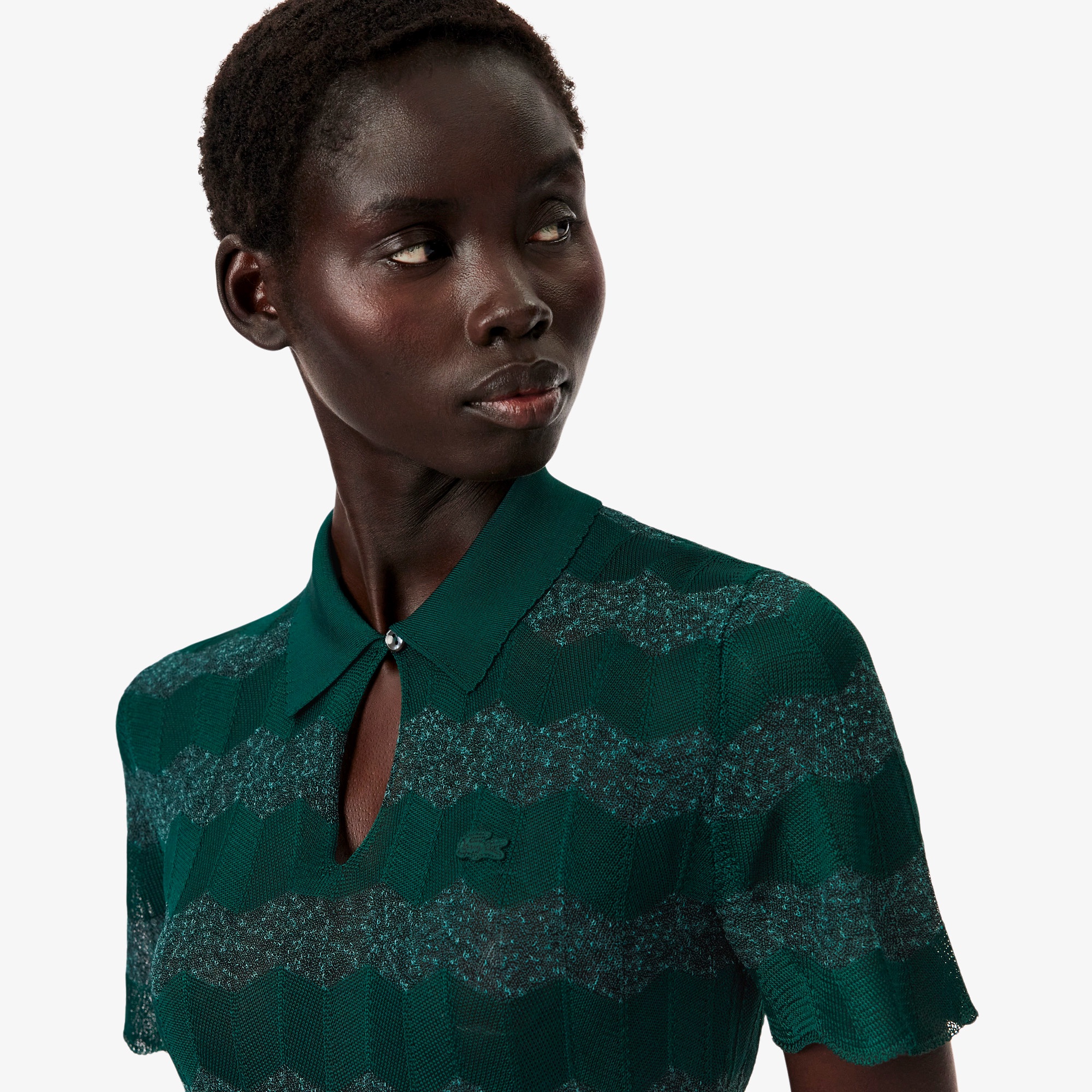 『FW25 Fashion Show』ポイントレールニットポロセーター