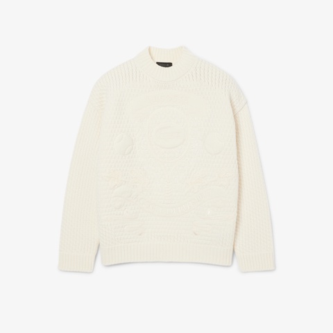 『FW25 Fashion Show』グラフィックワッペンウールニットセーター