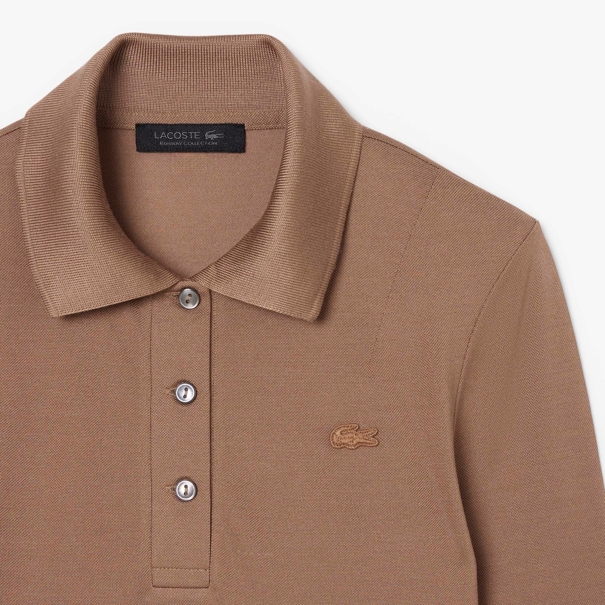 『FW25 Fashion Show』スリムフィットシルクロングスリーブポロシャツ