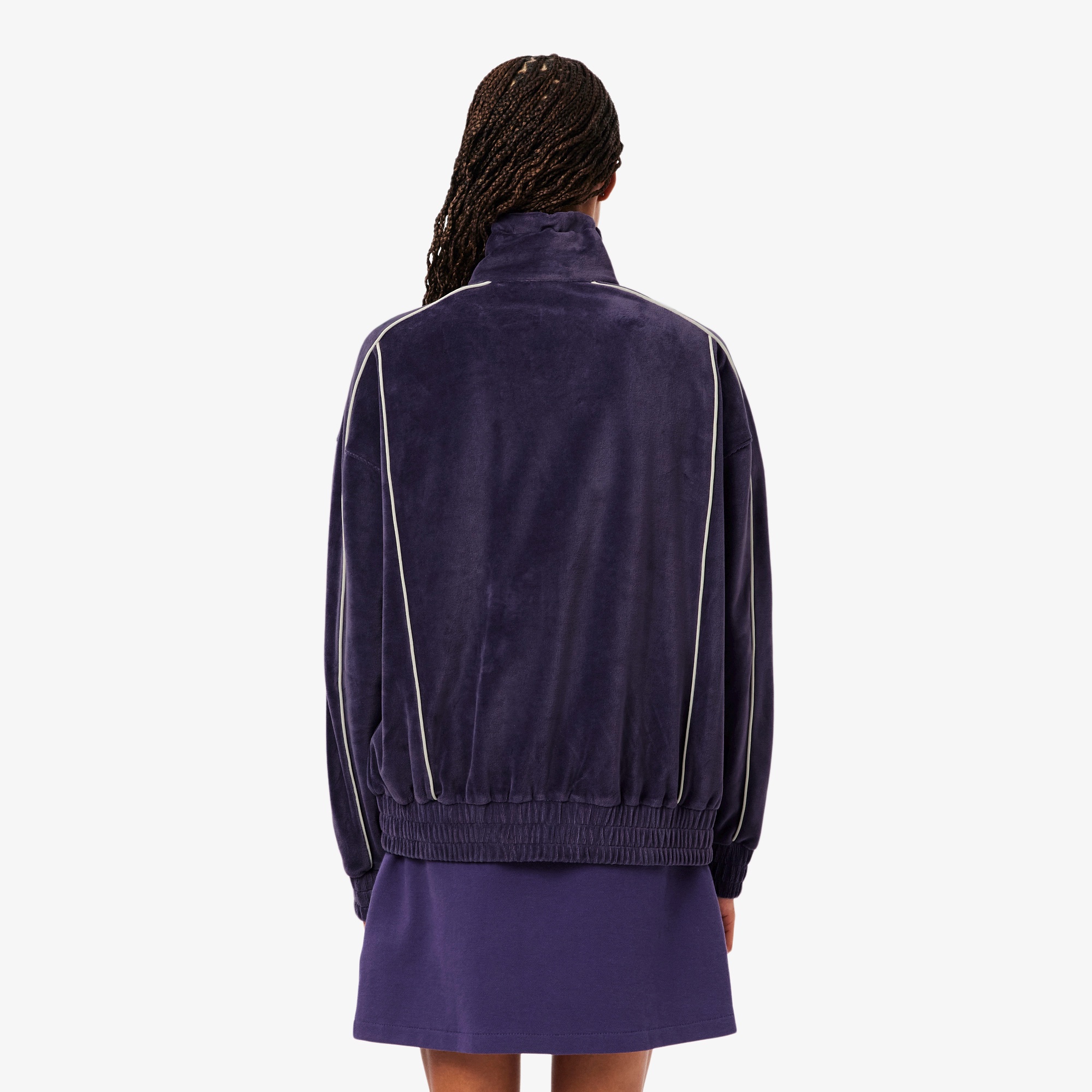 ベロアタッチパイピングトラックジャケット