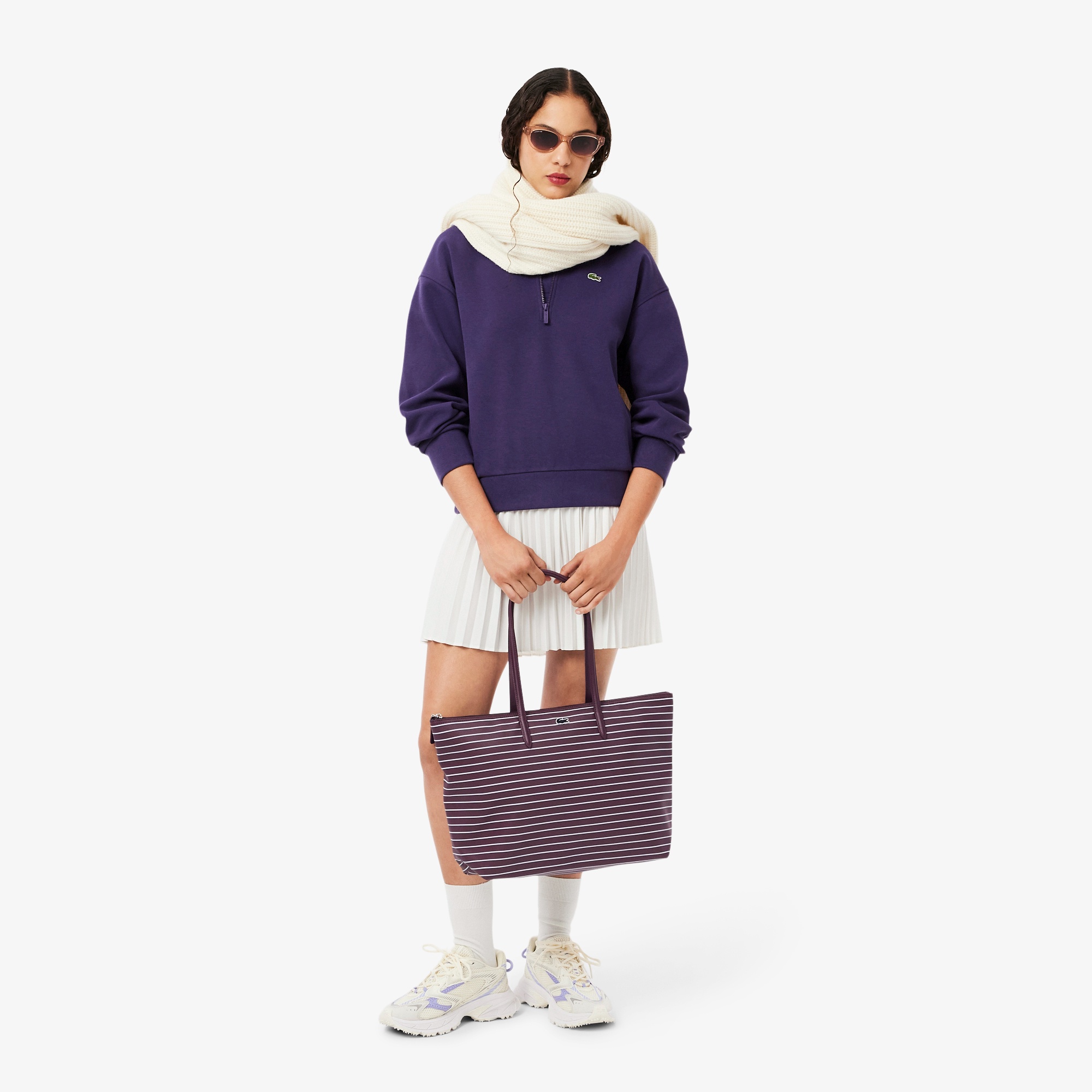 L.12.12コンセプトシーズナル ラージサイズボーダートートバッグ