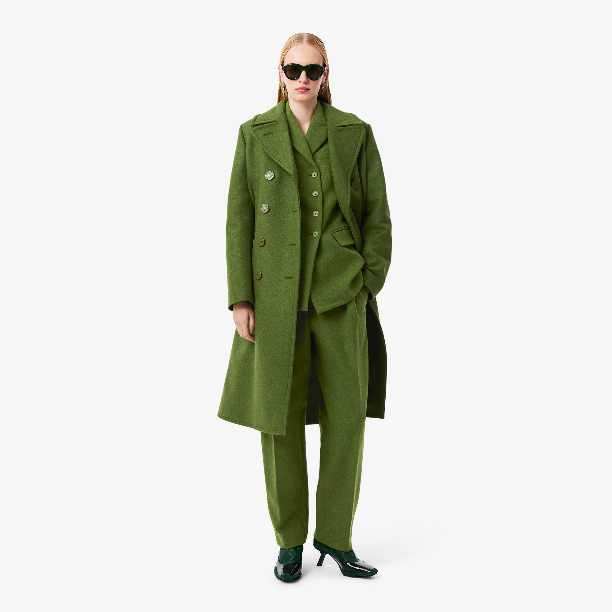 『FW25 Fashion Show』ストレートフィット スラブウール テーラードパンツ