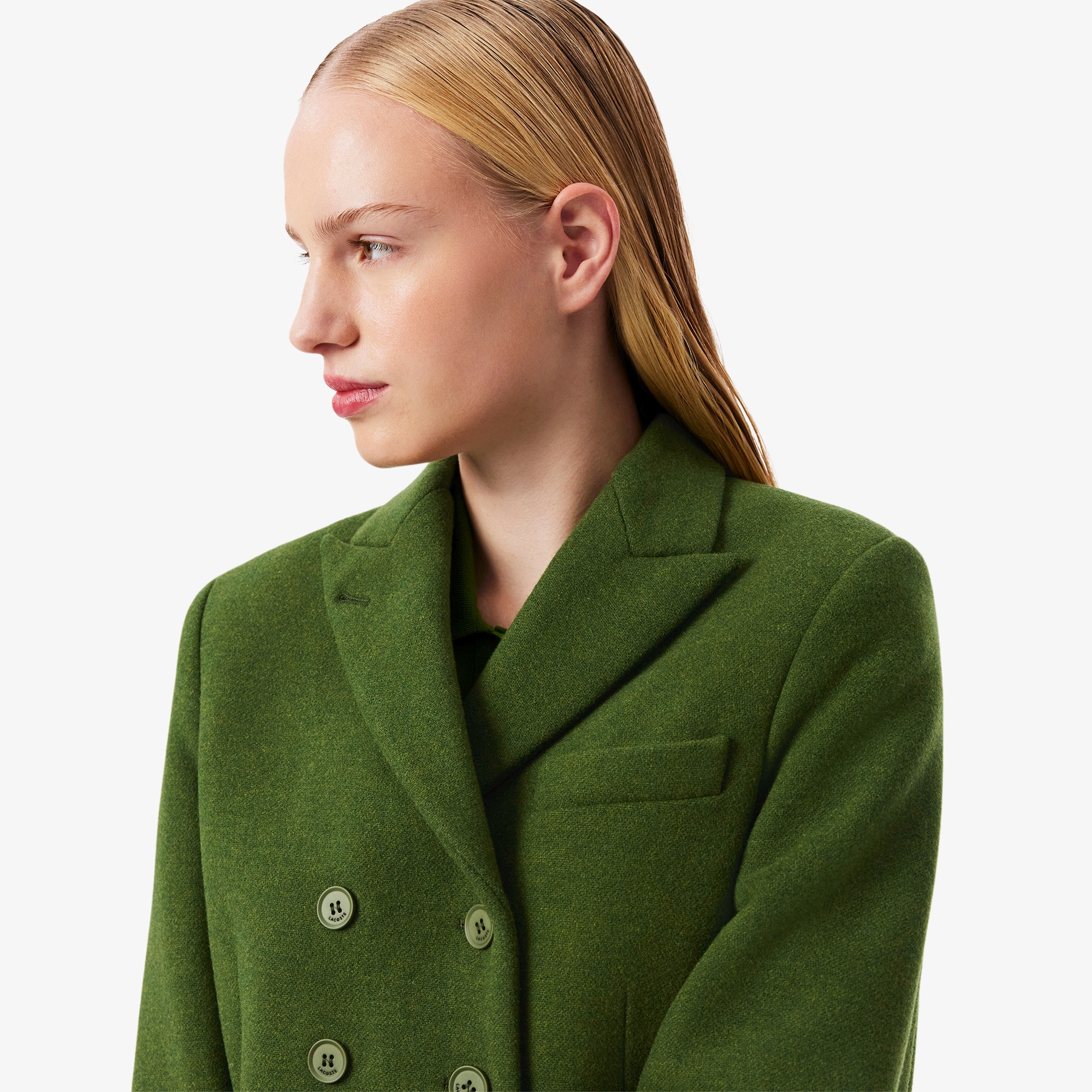 『FW25 Fashion Show』スラブウール ダブルブレスト ブレザー