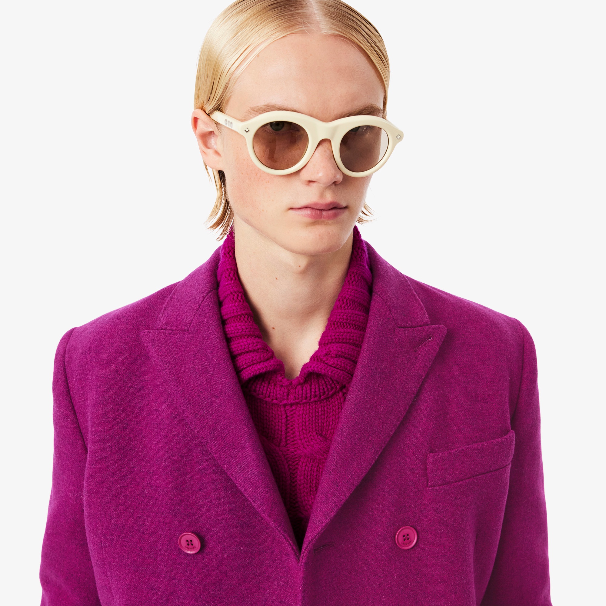 『FW25 Fashion Show』マーブルウールダブルブレストジャケット