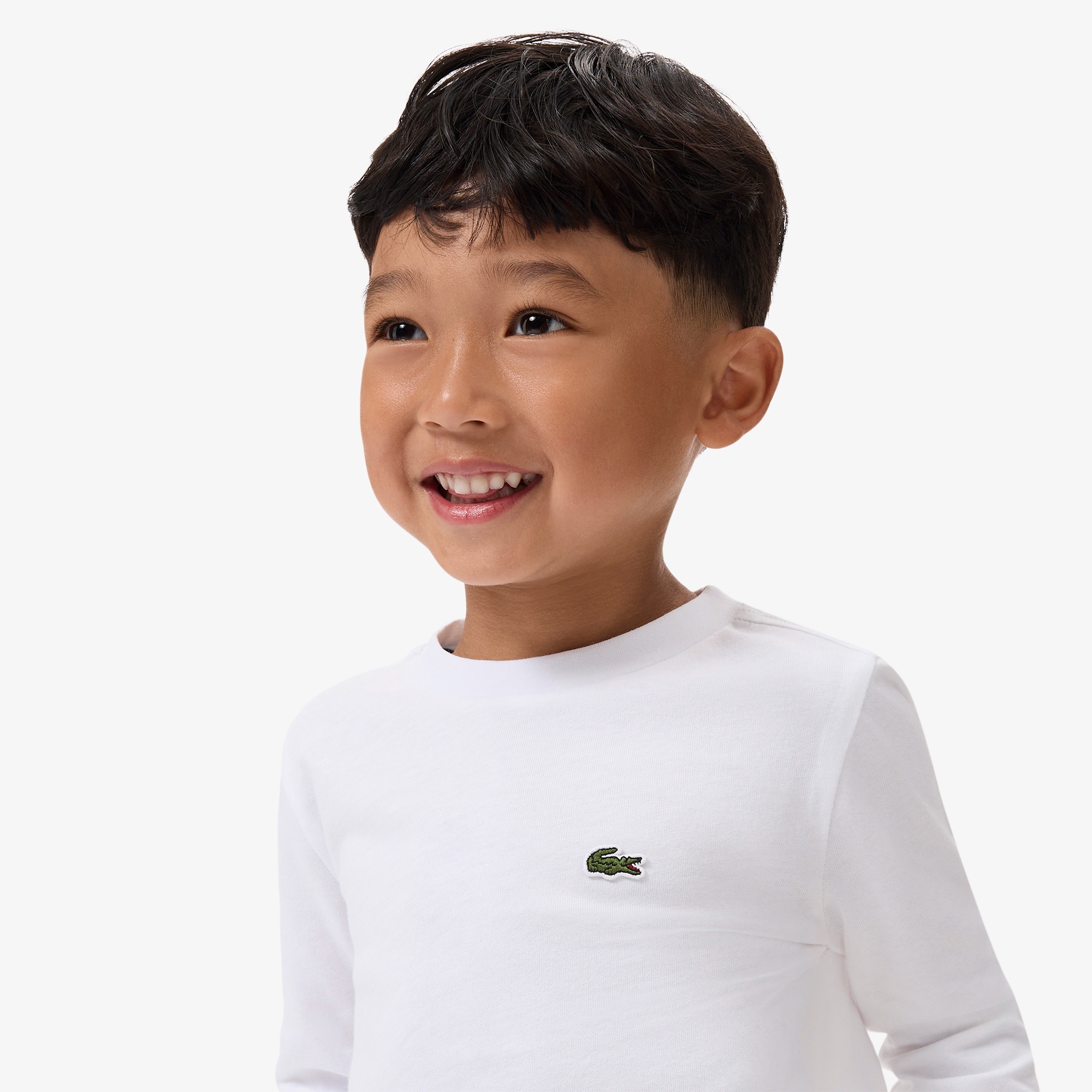 JUNIOR ベーシックワニロゴパッチ長袖Tシャツ