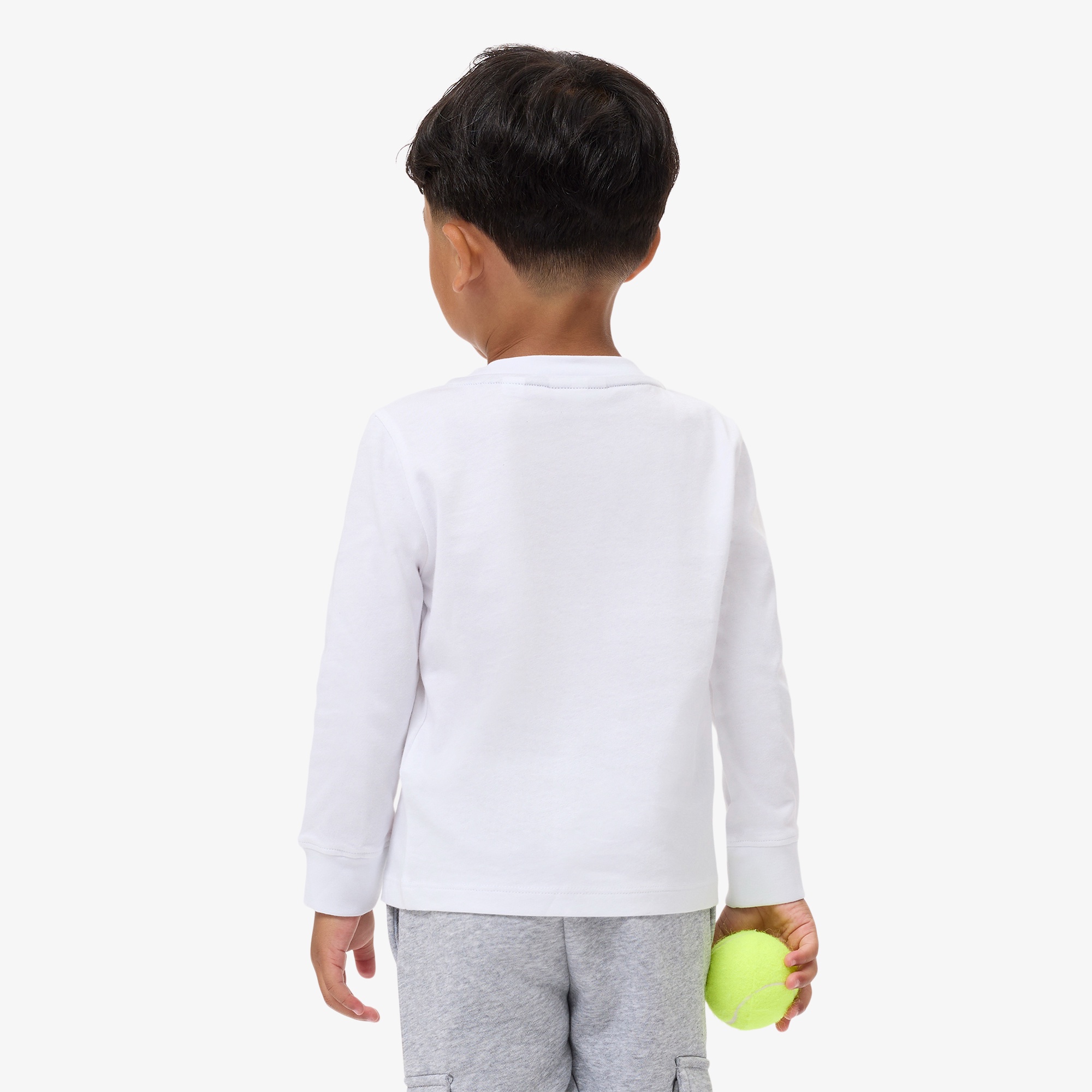 JUNIOR ベーシックワニロゴパッチ長袖Tシャツ