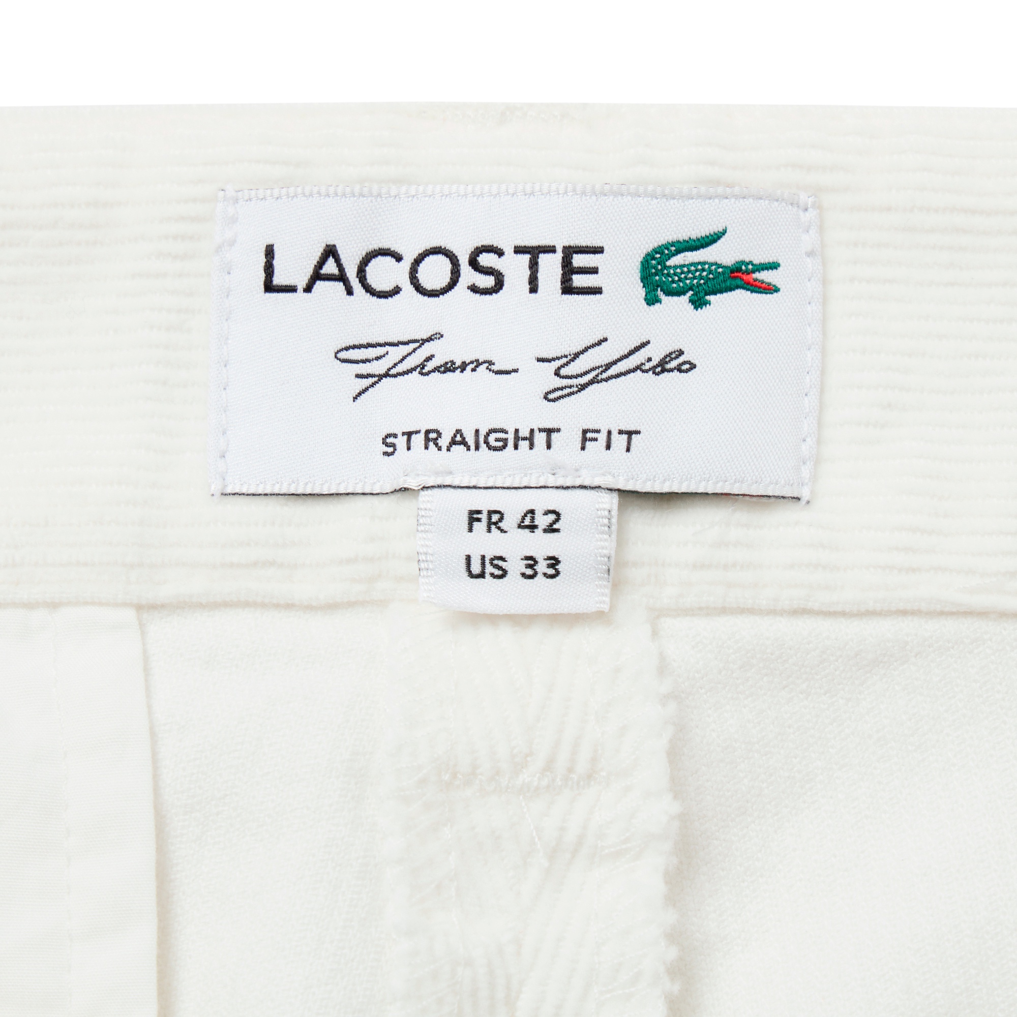 『Lacoste from Yibo』ストレートフィットコーデュロイパンツ