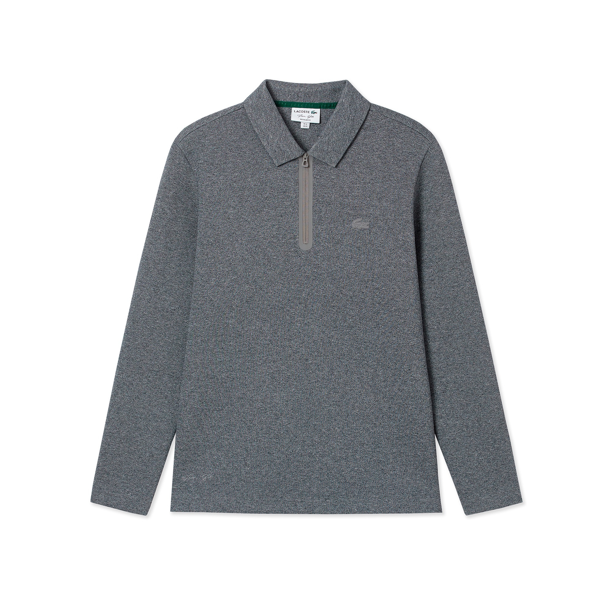 『Lacoste from Yibo』クォータージップロングスリーブポロシャツ