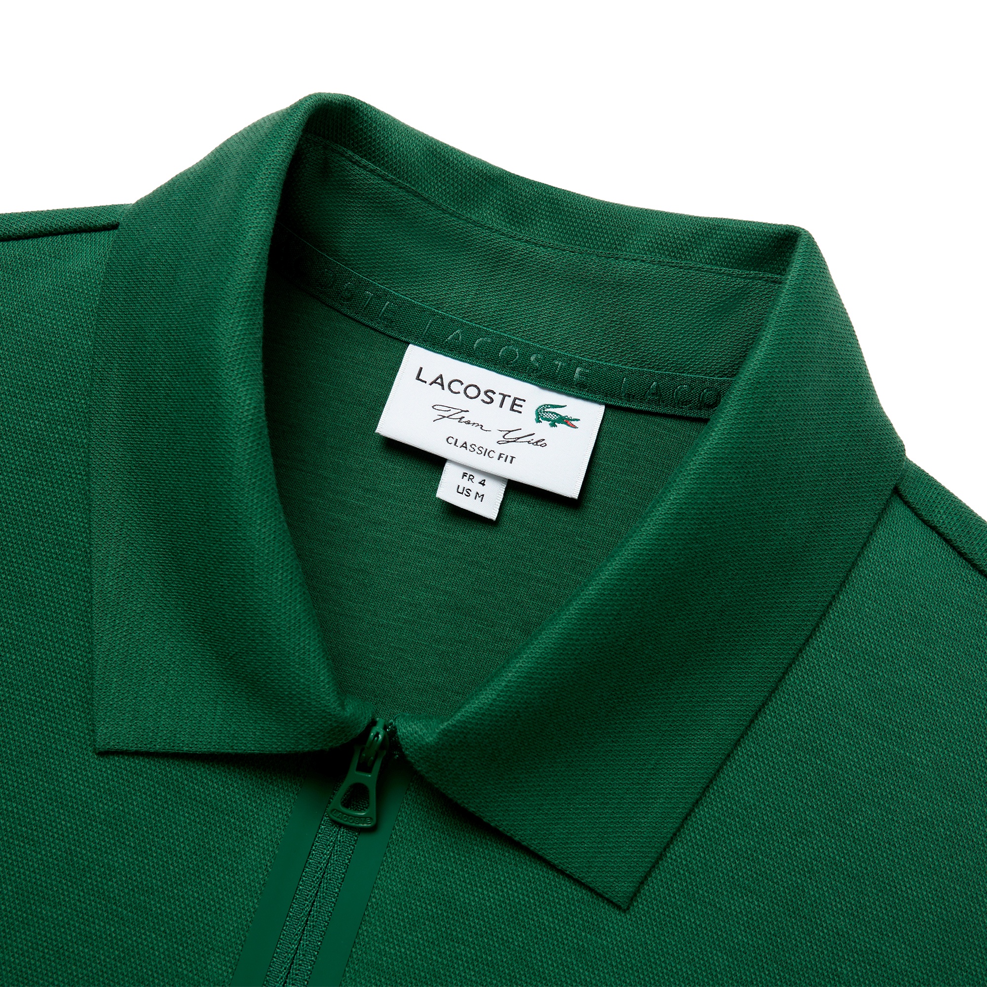 『Lacoste from Yibo』クラシックフィットクォータージップポロシャツ
