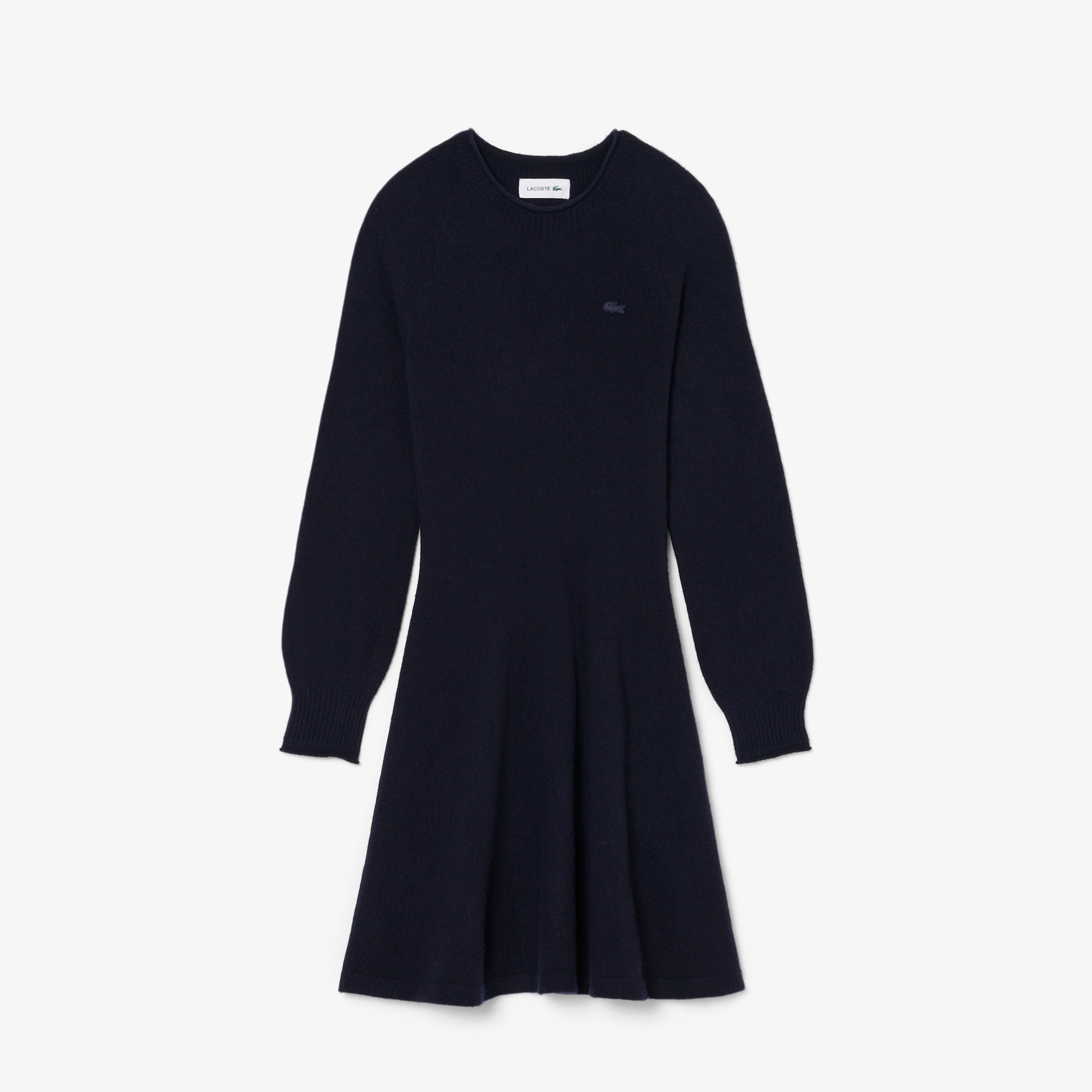 3Dニッティングシームレスフレアドレスセーター