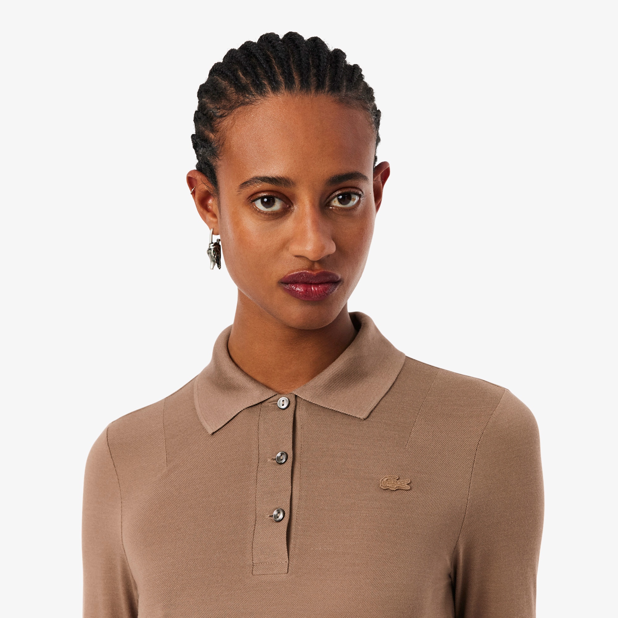 『FW25 Fashion Show』スリムフィットシルクロングスリーブポロシャツ