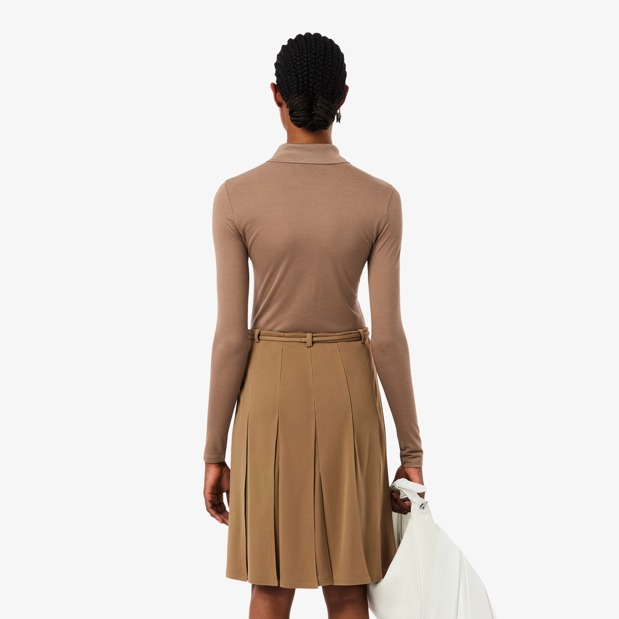 『FW25 Fashion Show』スリムフィットシルクロングスリーブポロシャツ