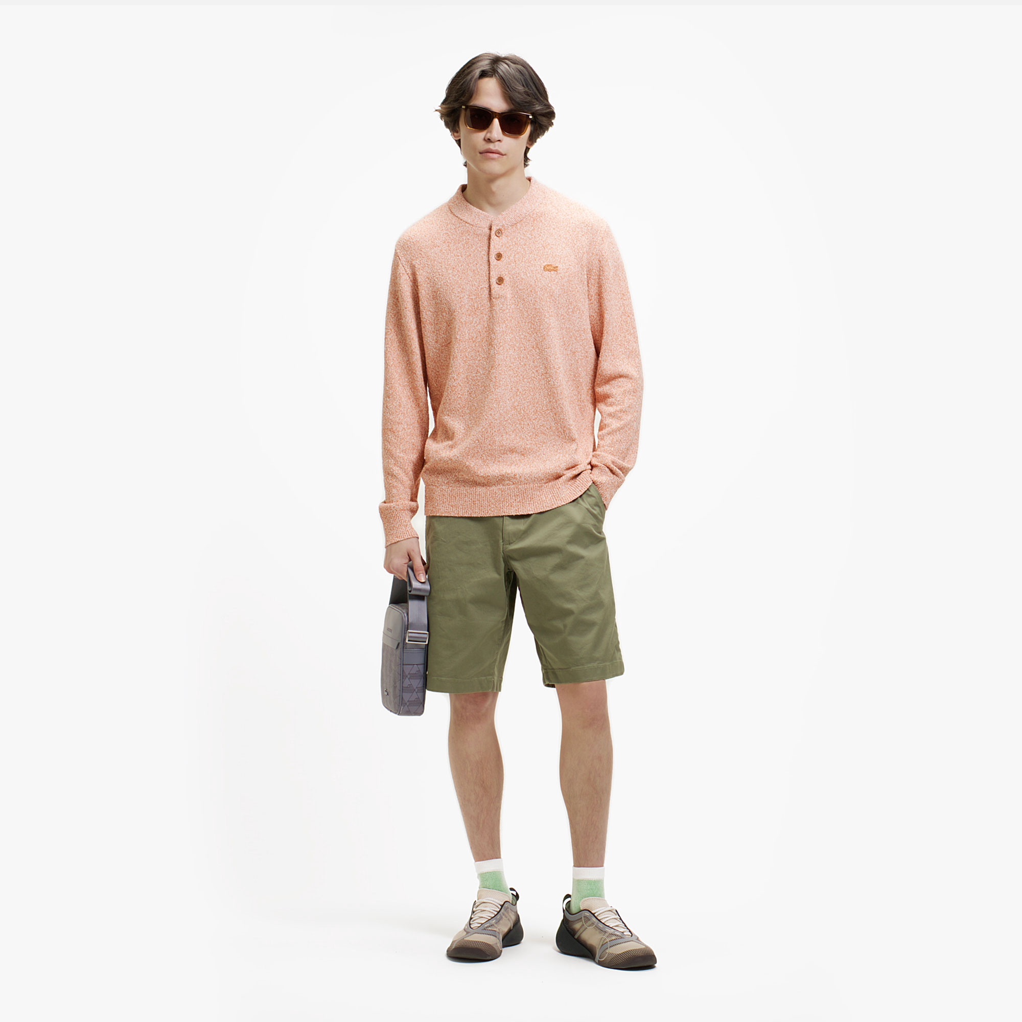 ブークレー ヘンリーネックニットセーター