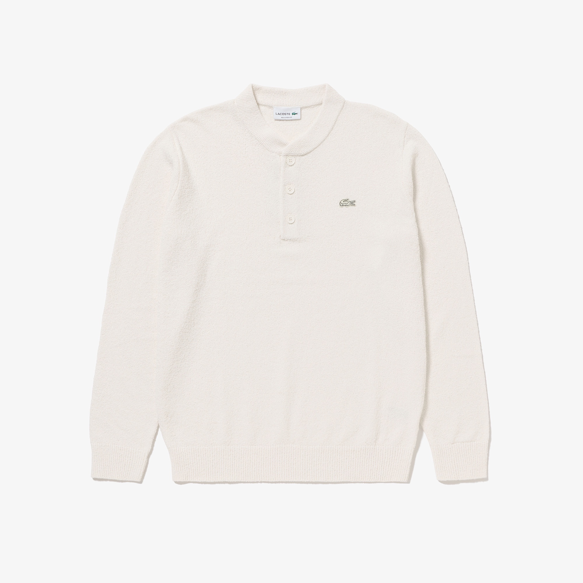 ブークレー ヘンリーネックニットセーター