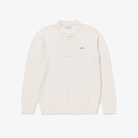 ブークレー ヘンリーネックニットセーター