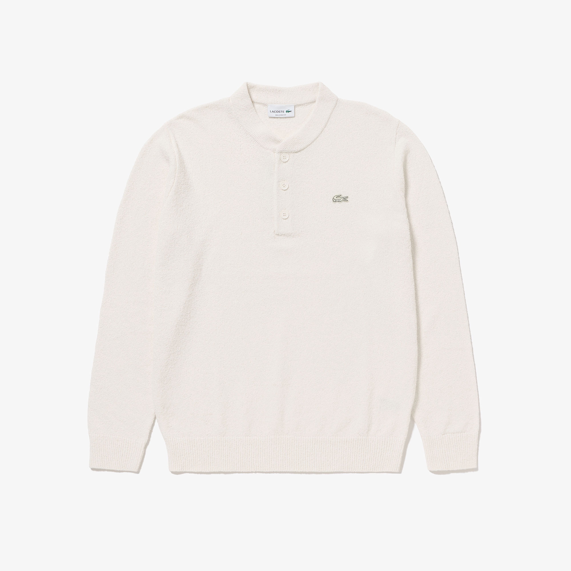 ブークレー ヘンリーネックニットセーター