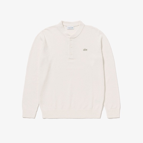 ブークレー ヘンリーネックニットセーター