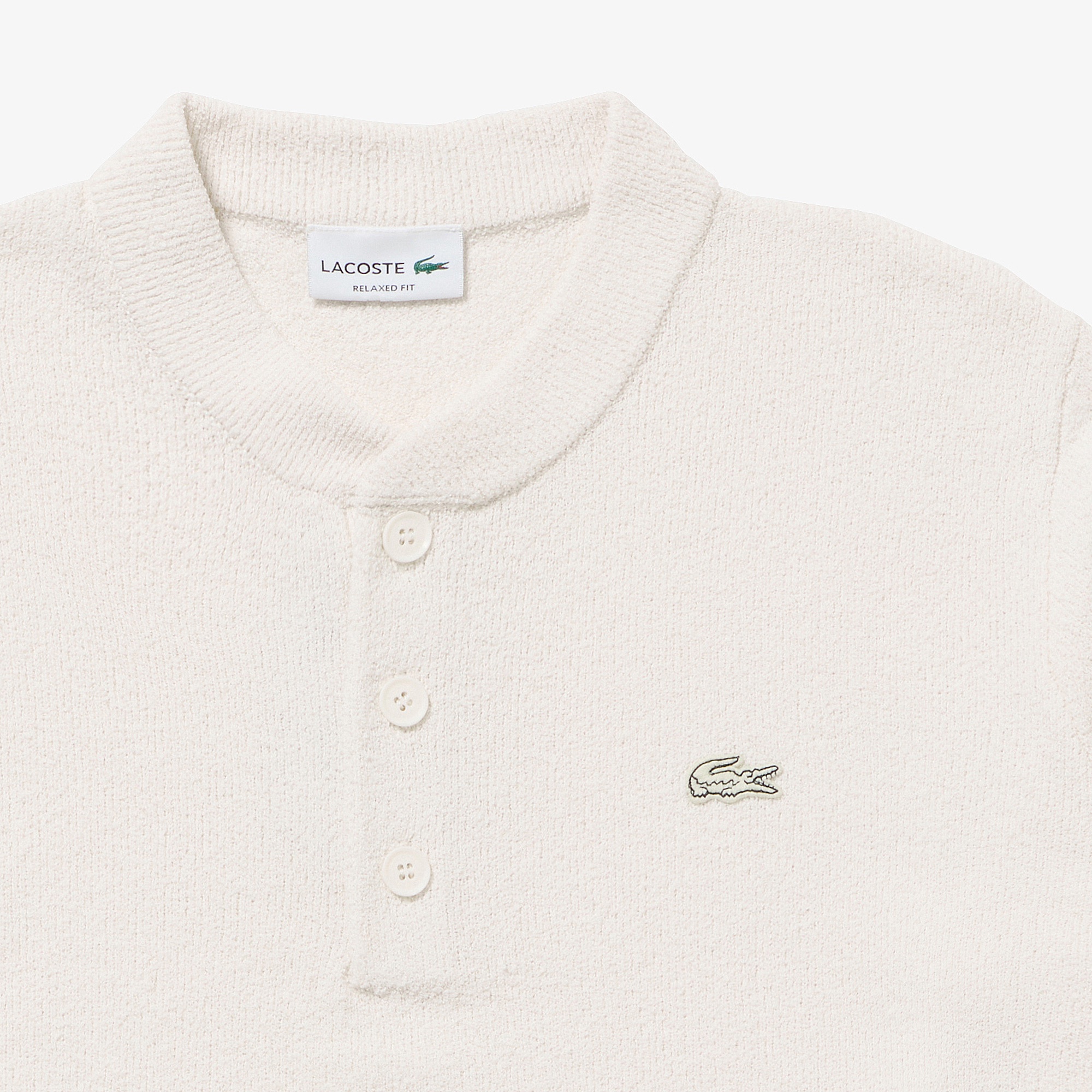 ブークレー ヘンリーネックニットセーター