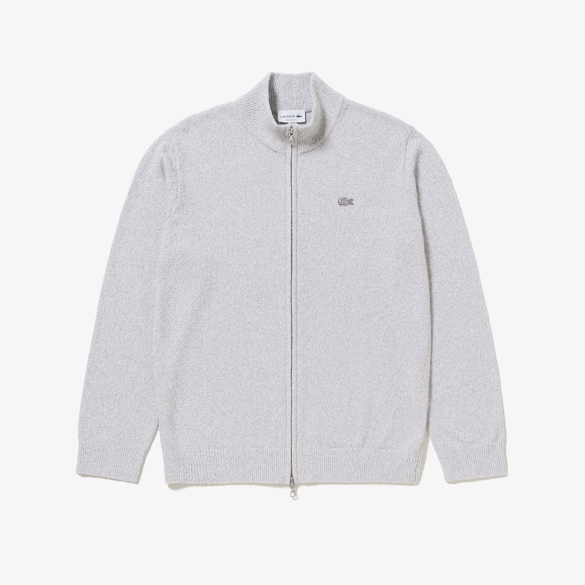 ブークレー スタンドジップニットカーディガン