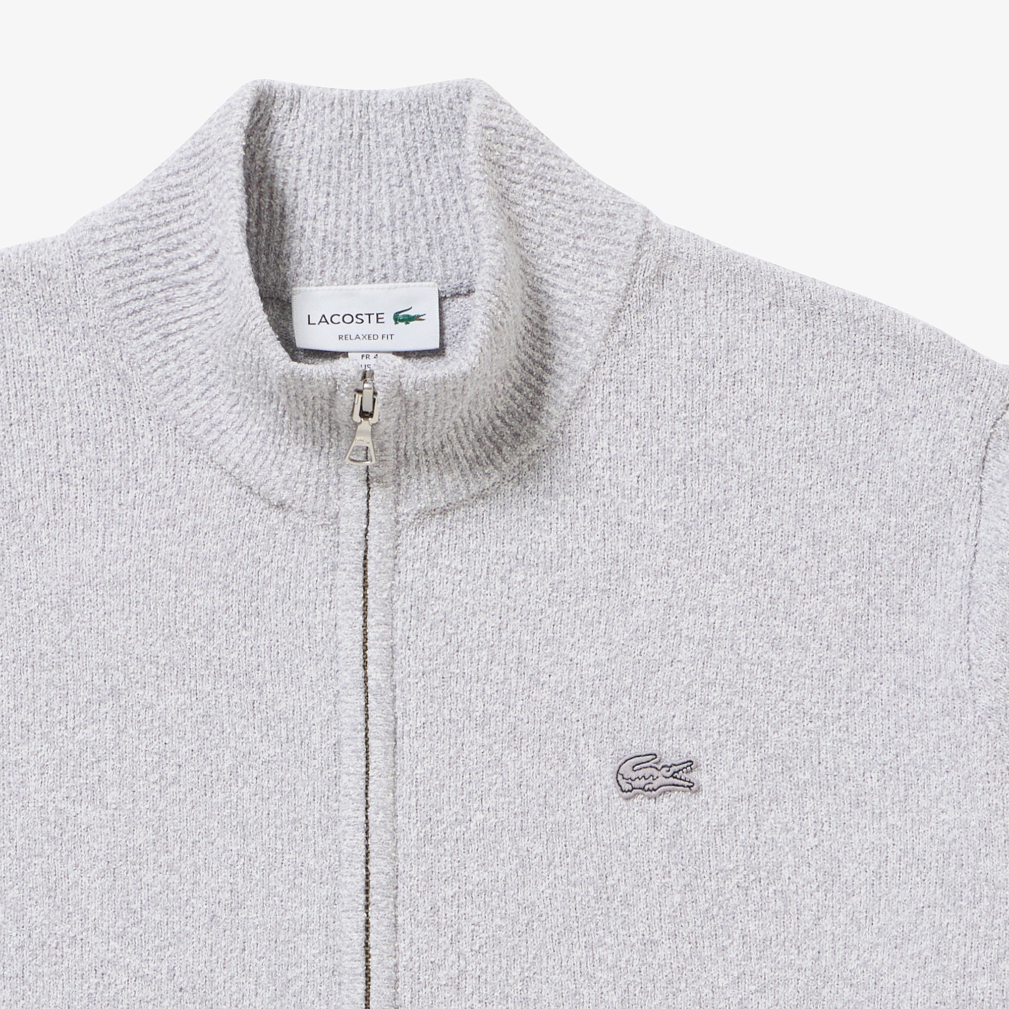 ブークレー スタンドジップニットカーディガン